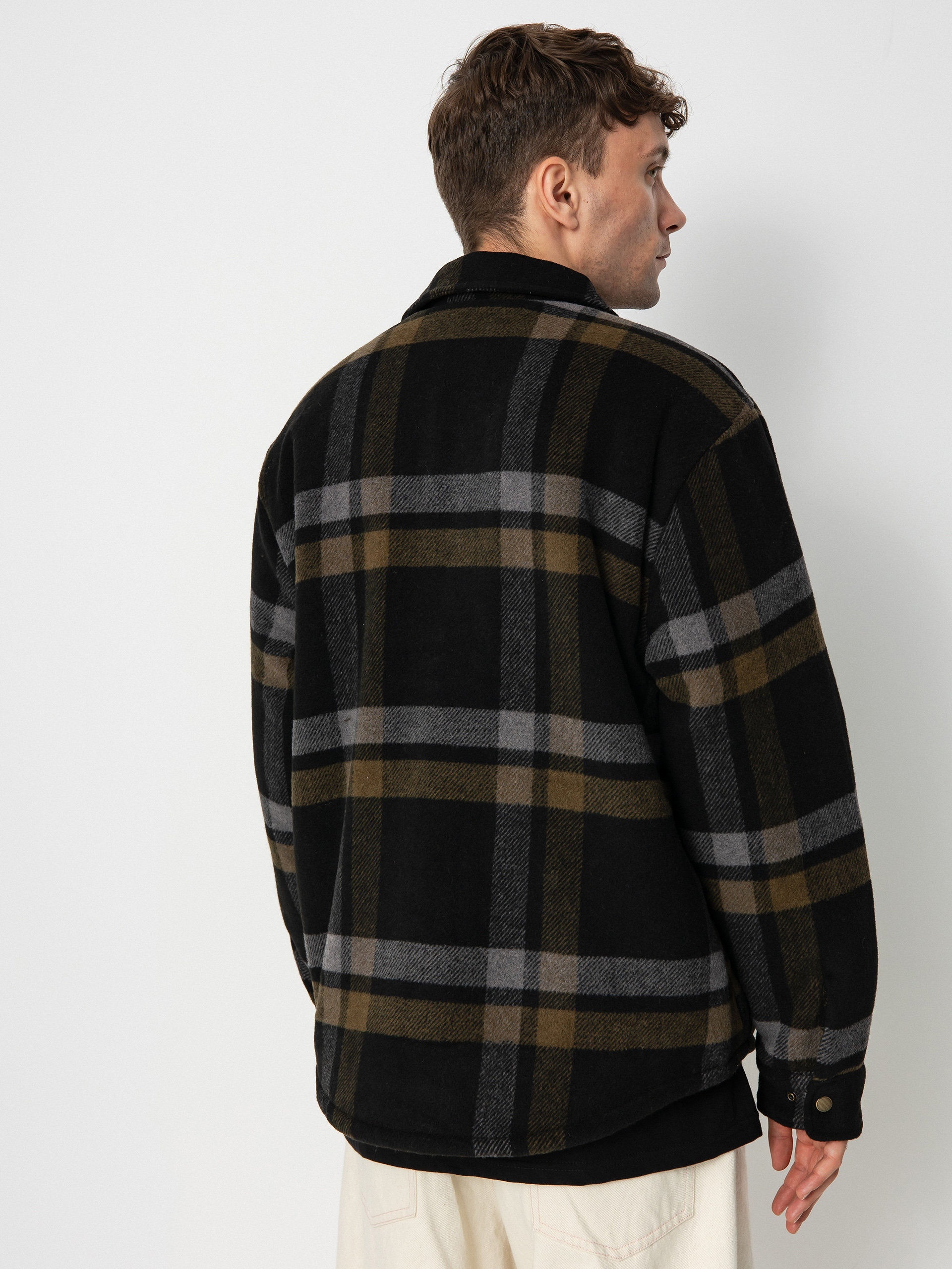 Kurtka Brixton Durham Lined (black/charcoal/desert palm)