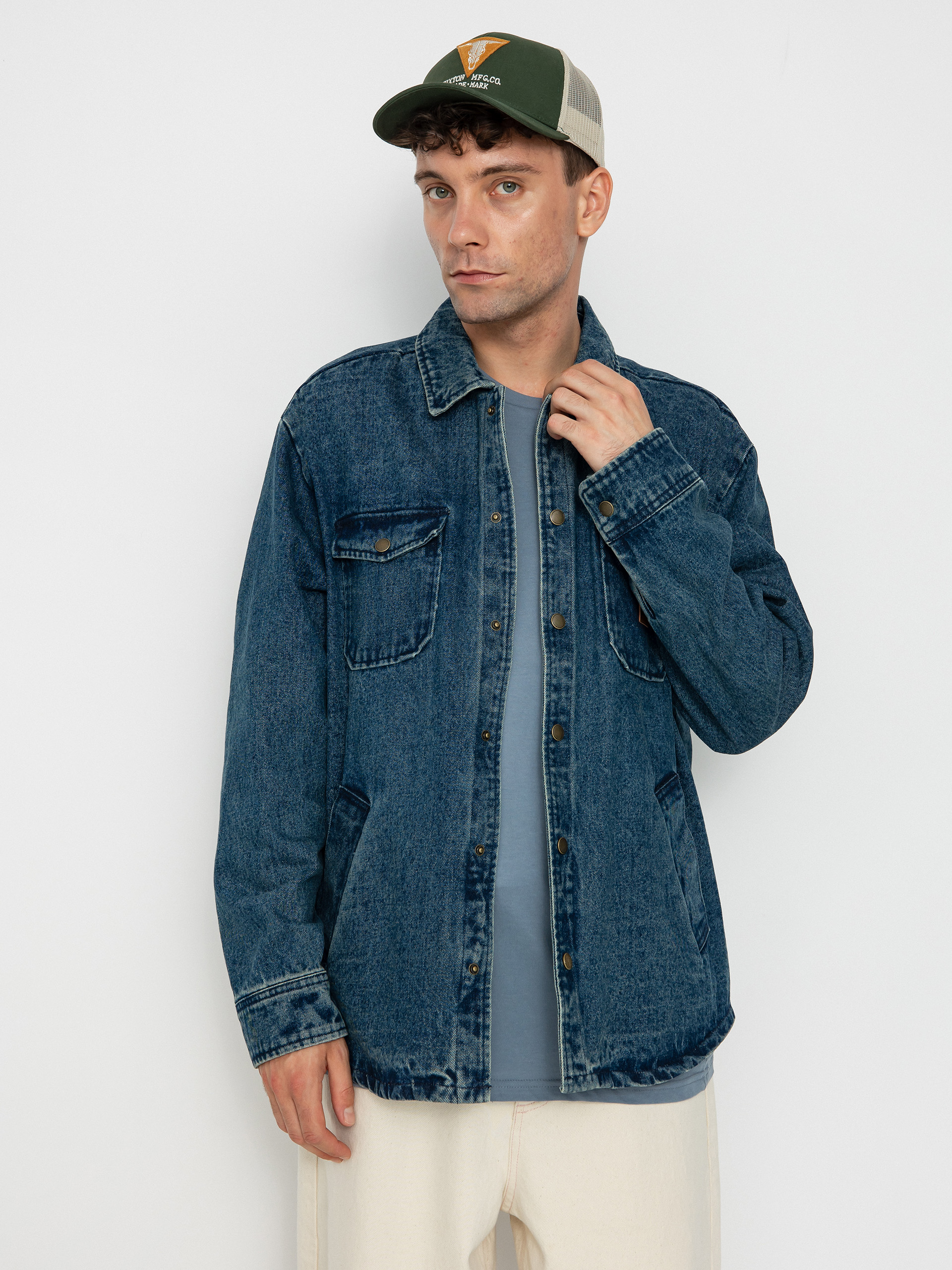 Kurtka Brixton Durham (medium wash indigo)