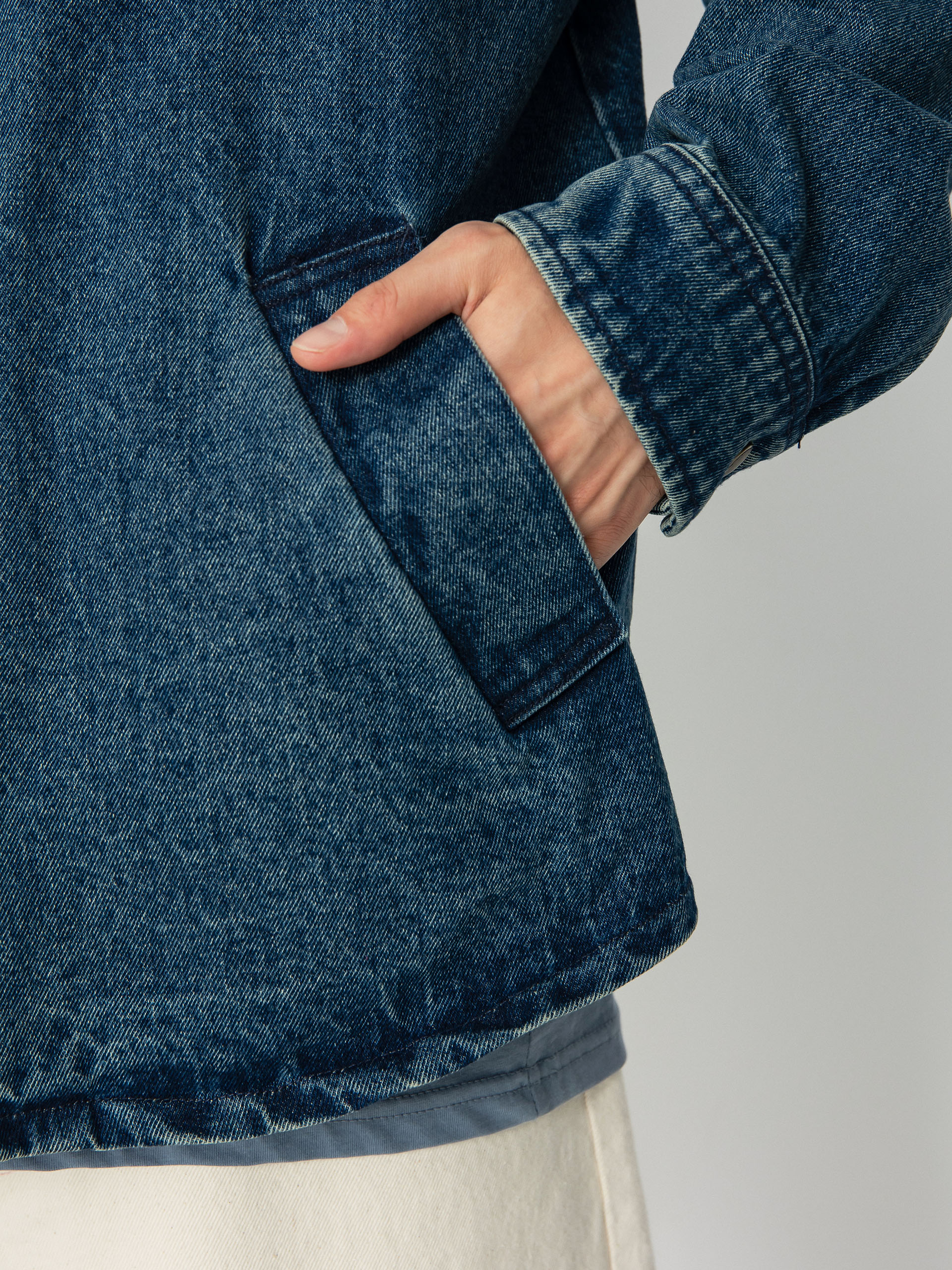 Kurtka Brixton Durham (medium wash indigo)