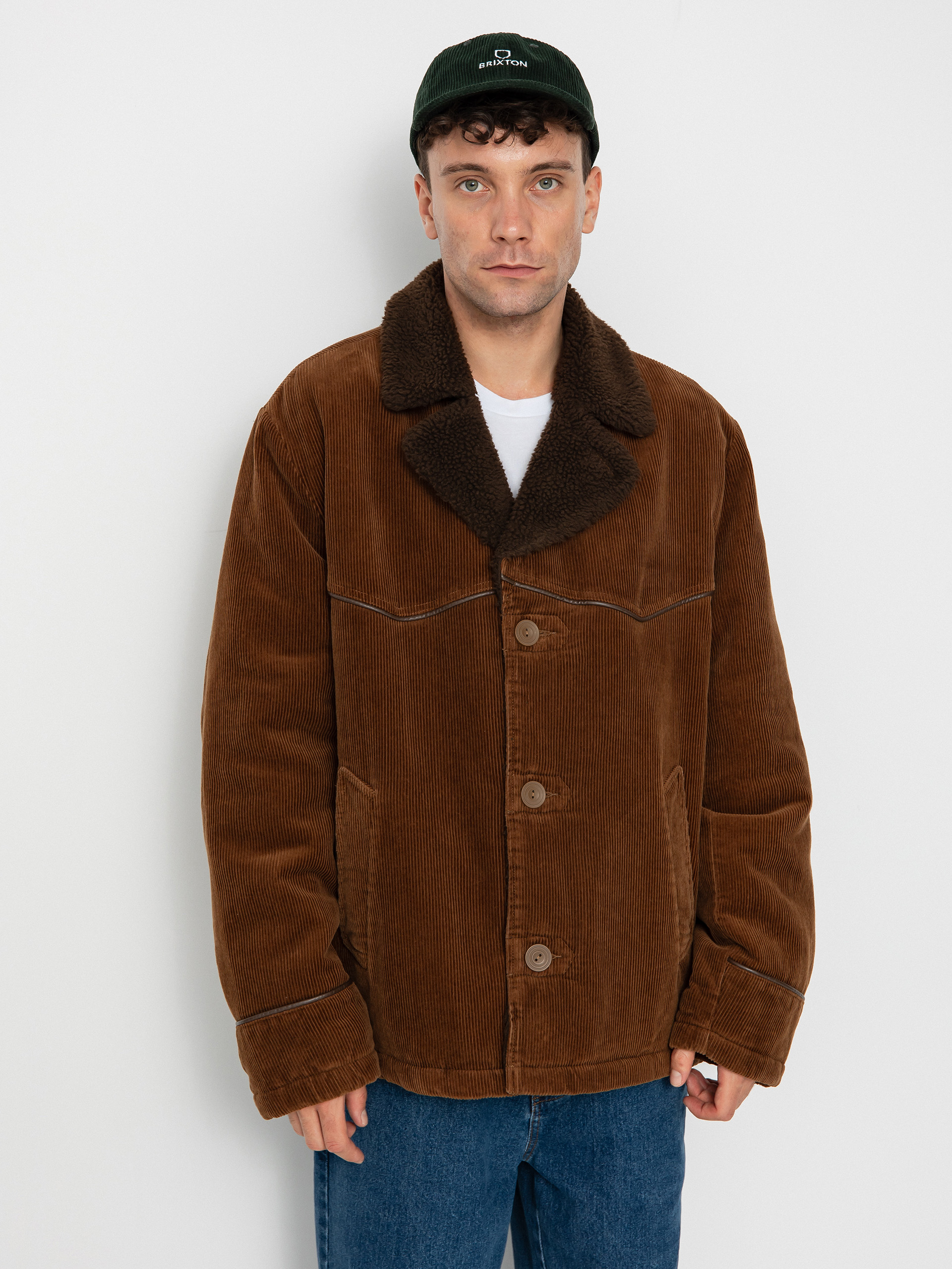 Kurtka Brixton Wallace Sherpa Lined (bison cord)