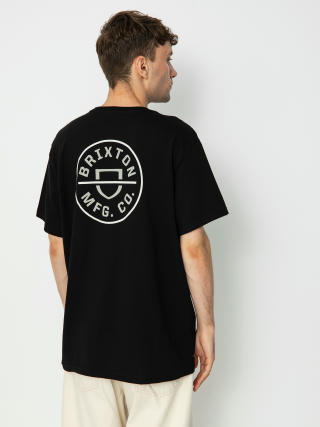 T-shirt Brixton Crest II Stt (black/mineral grey/white)