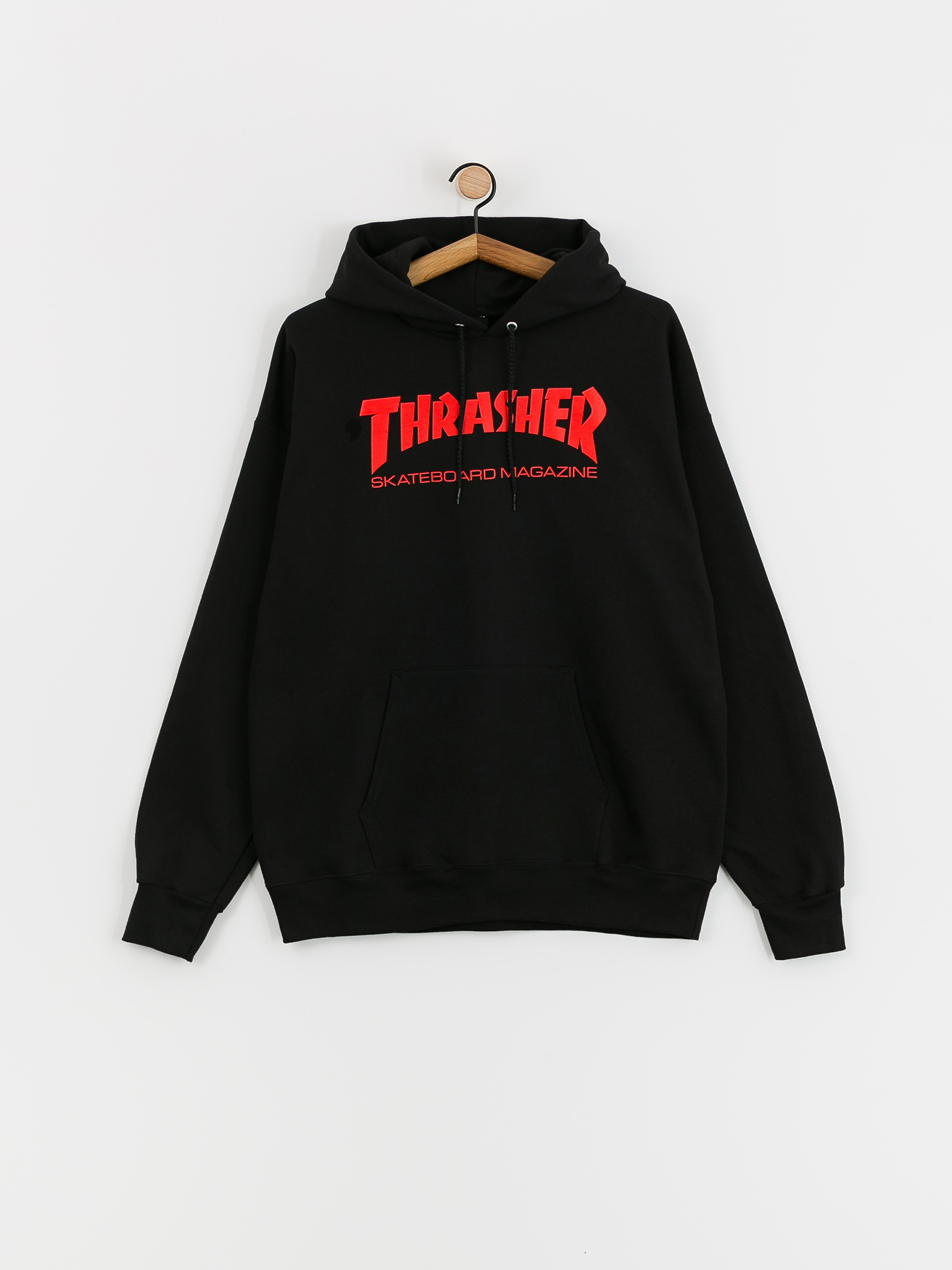 Bluza z kapturem Thrasher Skate Mag HD (black/red)