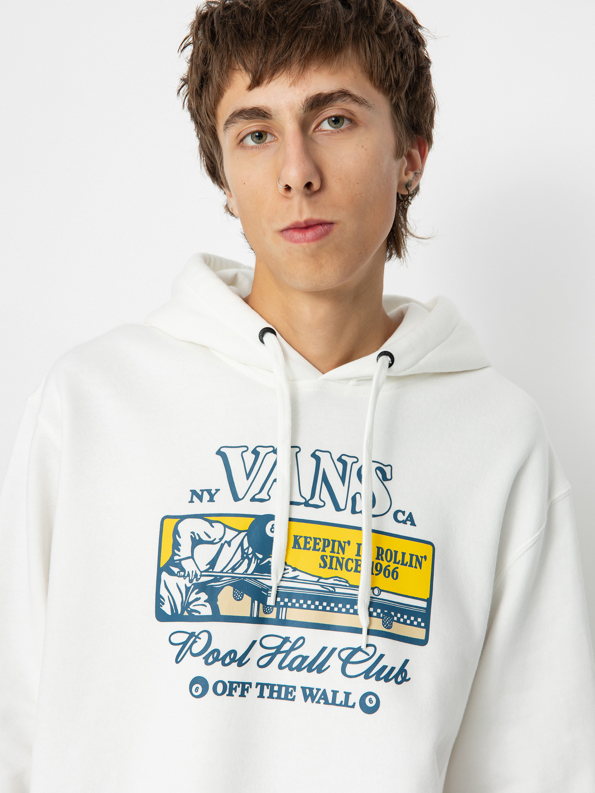 Bluza z kapturem Vans Pool Hall HD (marshmallow)