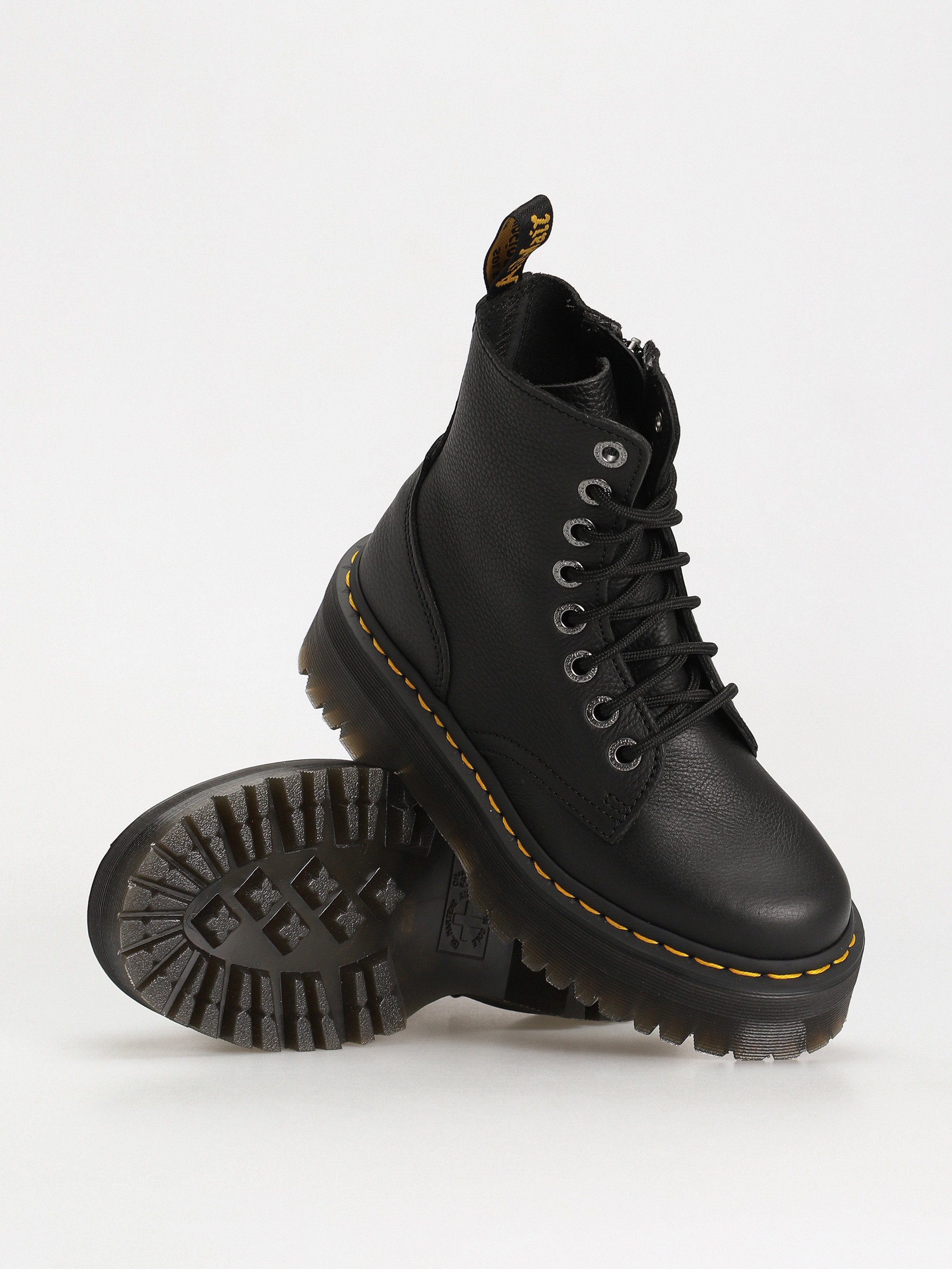 美品　Dr. Martens Jadon III Pisa ワークブーツ　黒 ドクターマーチン JADON III PISA LEATHER PLATFORM BOOTS BLACK