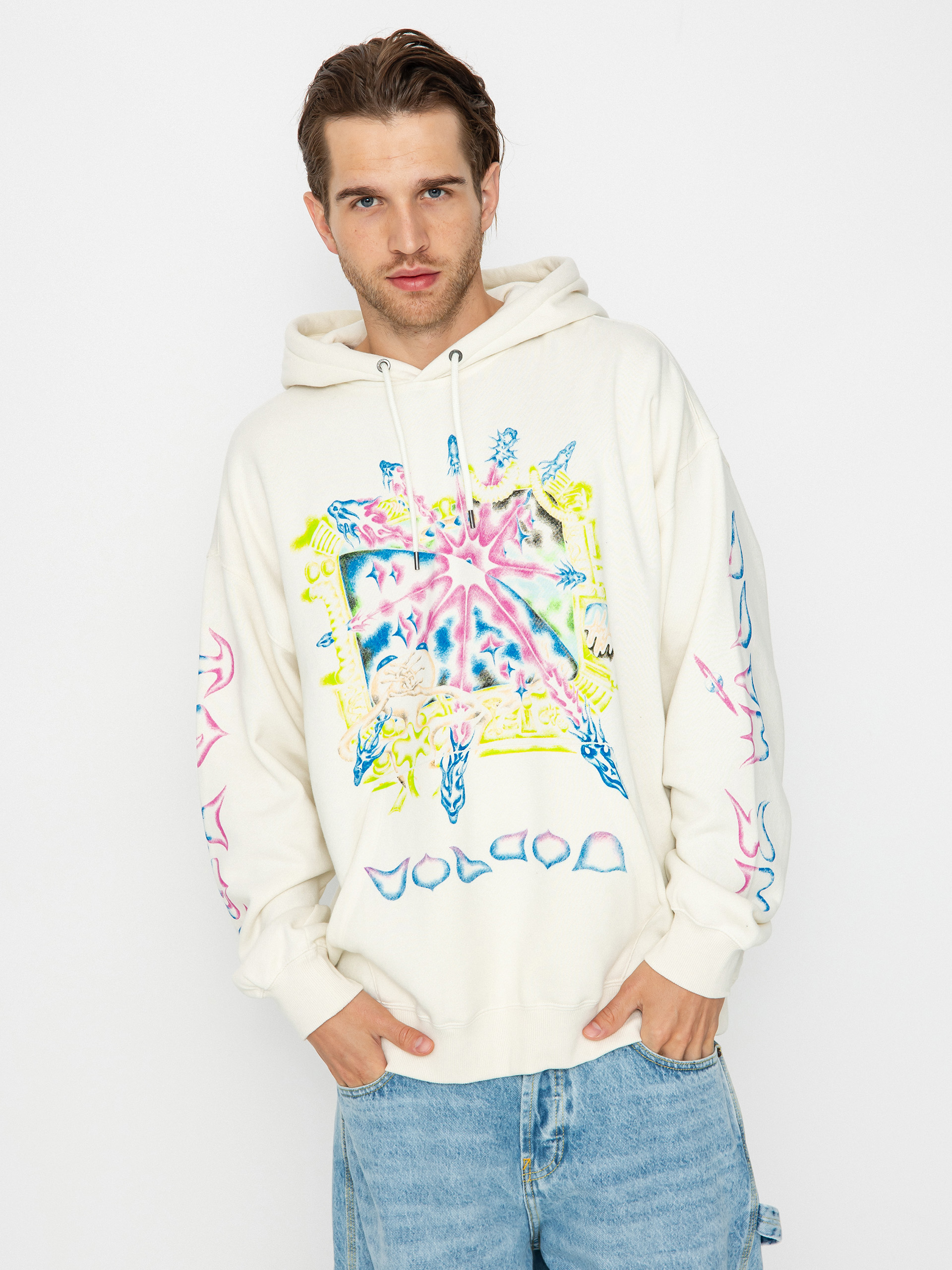 Bluza z kapturem Volcom Fa Sam Ryser HD (off white)