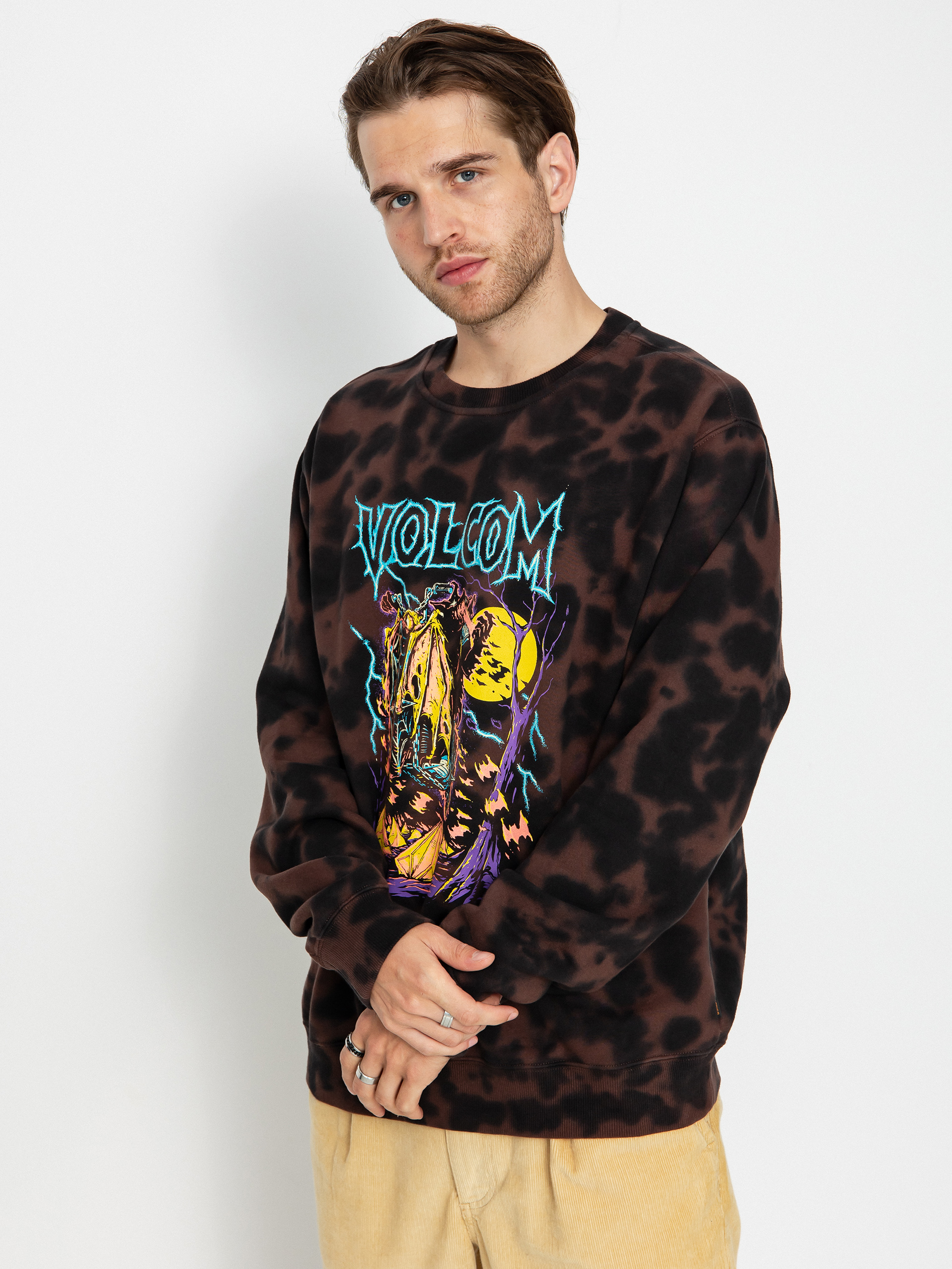 Bluza Volcom Fa Max Sherman Crew (bitter chocolate)