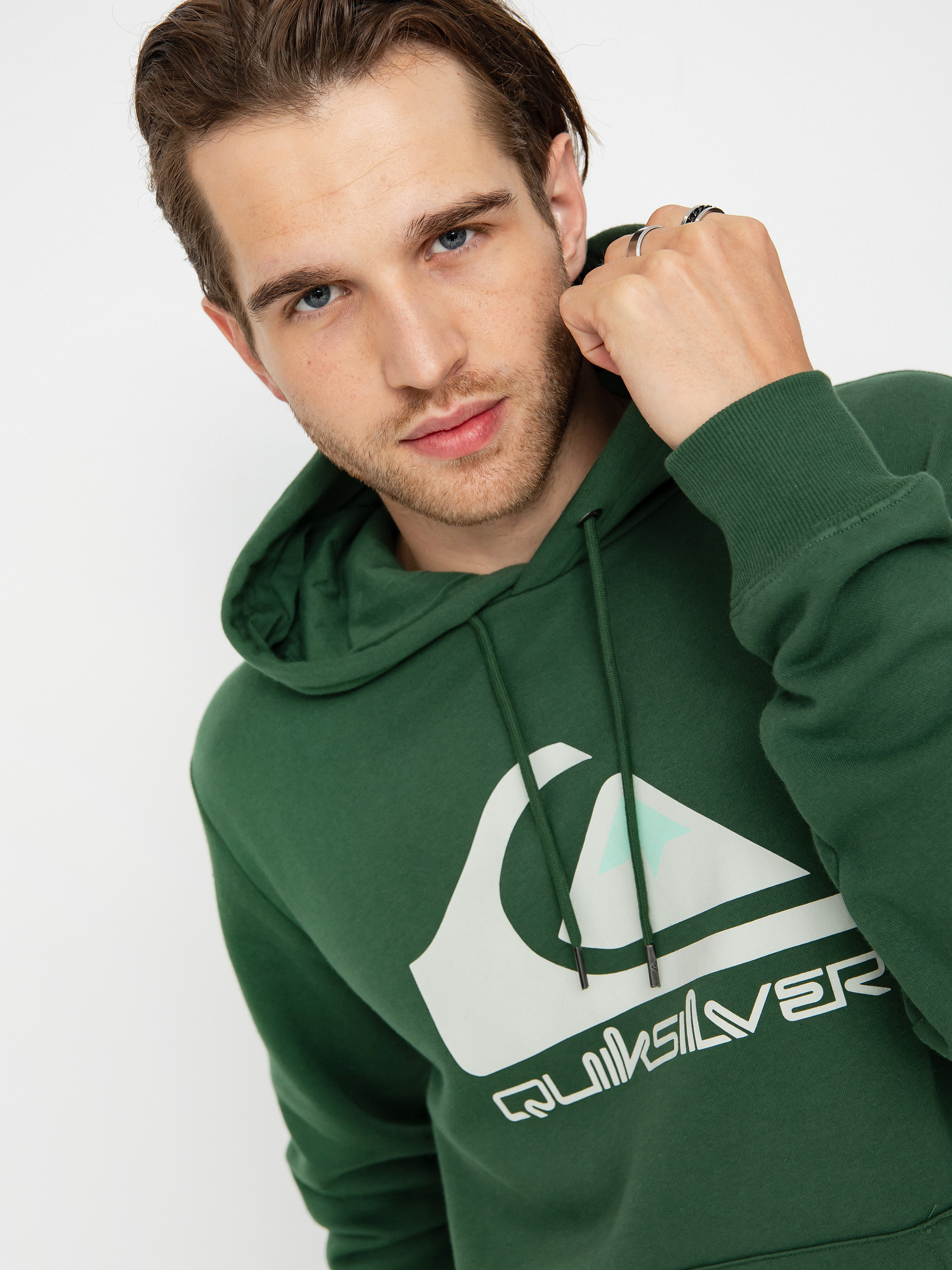 Bluza z kapturem Quiksilver Big Logo HD (greener pastures)