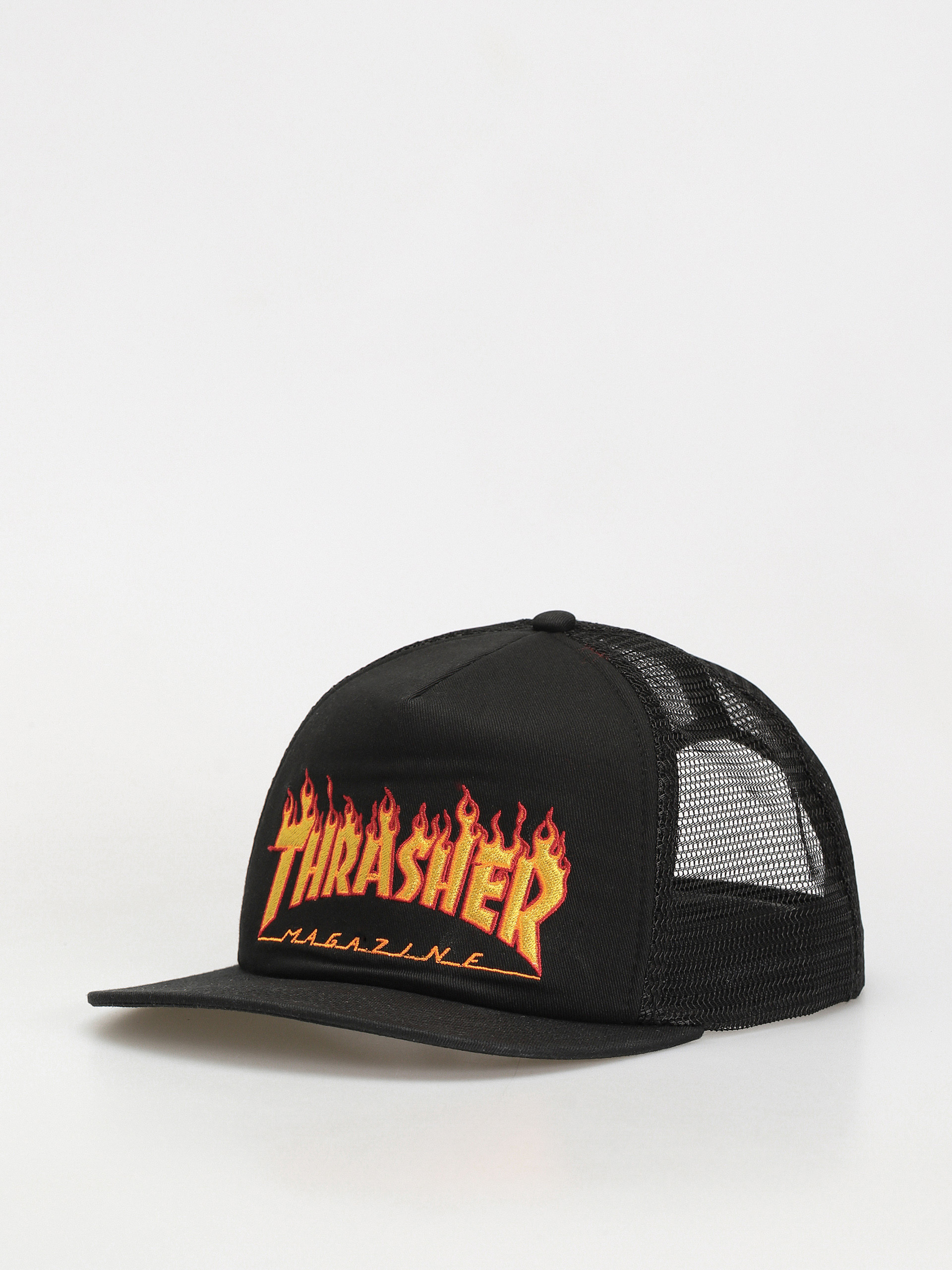 Czapka z daszkiem Thrasher Flame Emb (black)