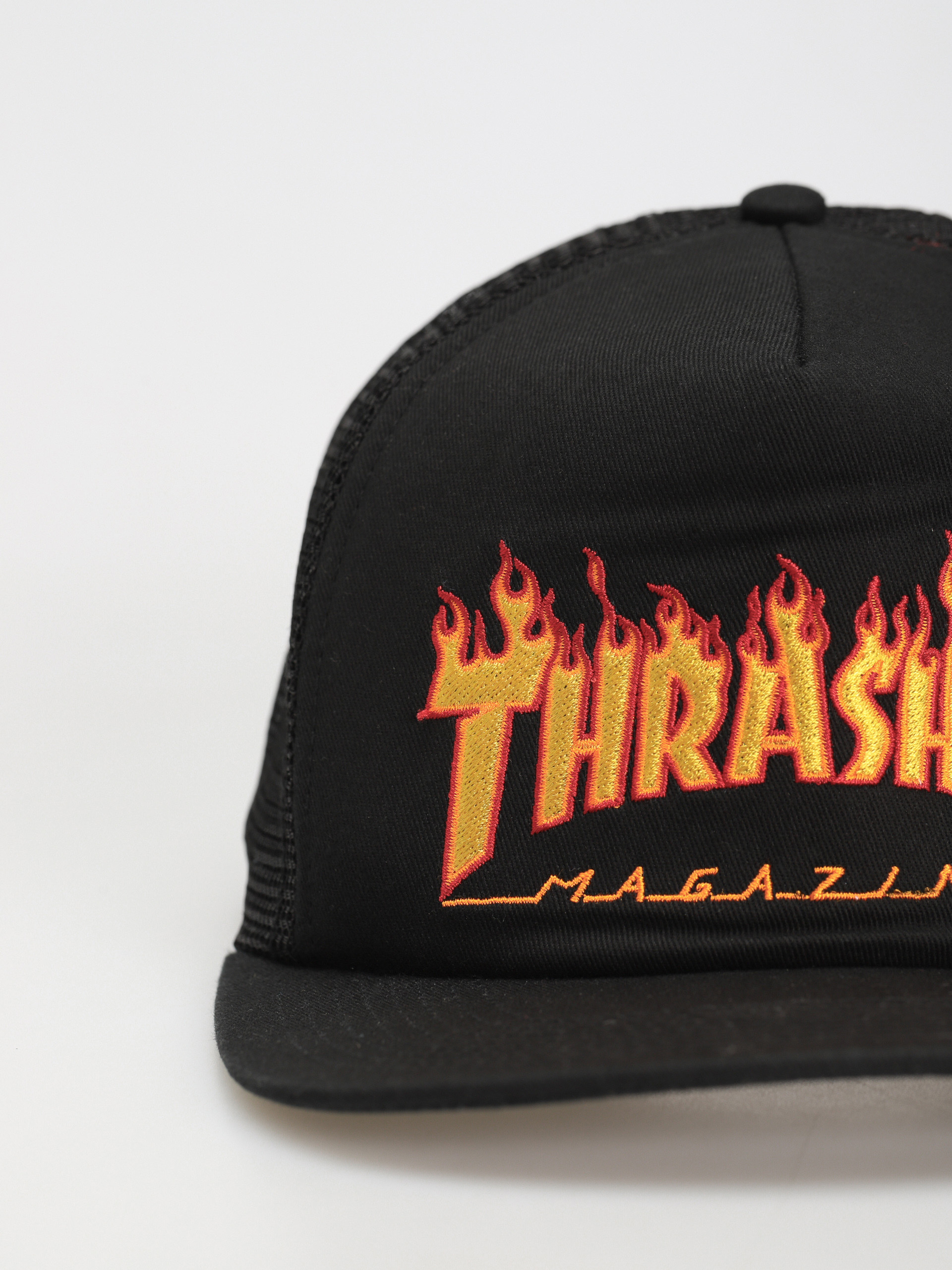 Czapka z daszkiem Thrasher Flame Emb (black)