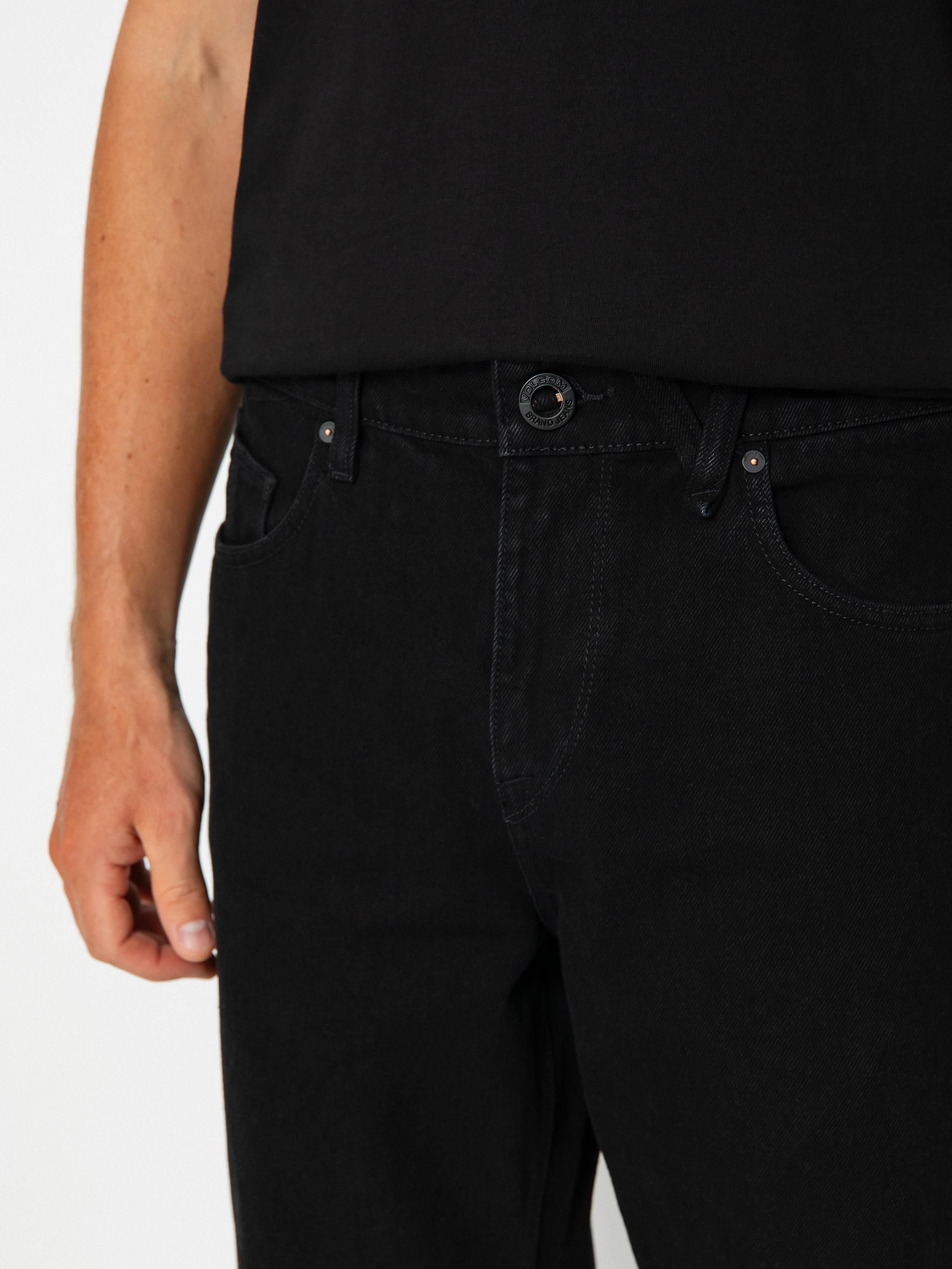 Spodnie Volcom Modown Tapered Denim (black)
