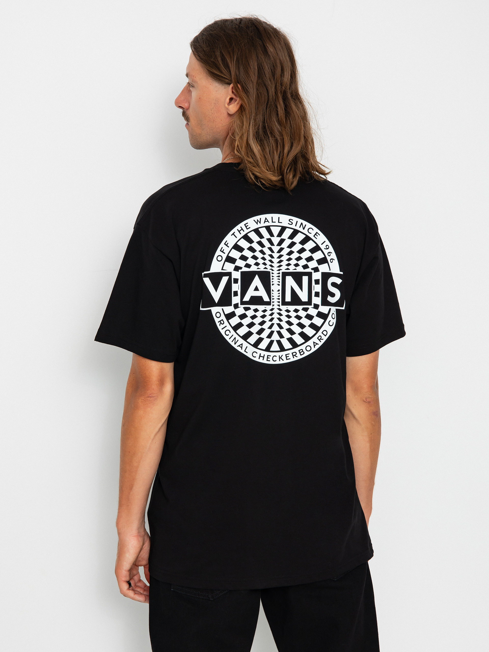 T-shirt Vans Warped Checkerboard Logo (black)