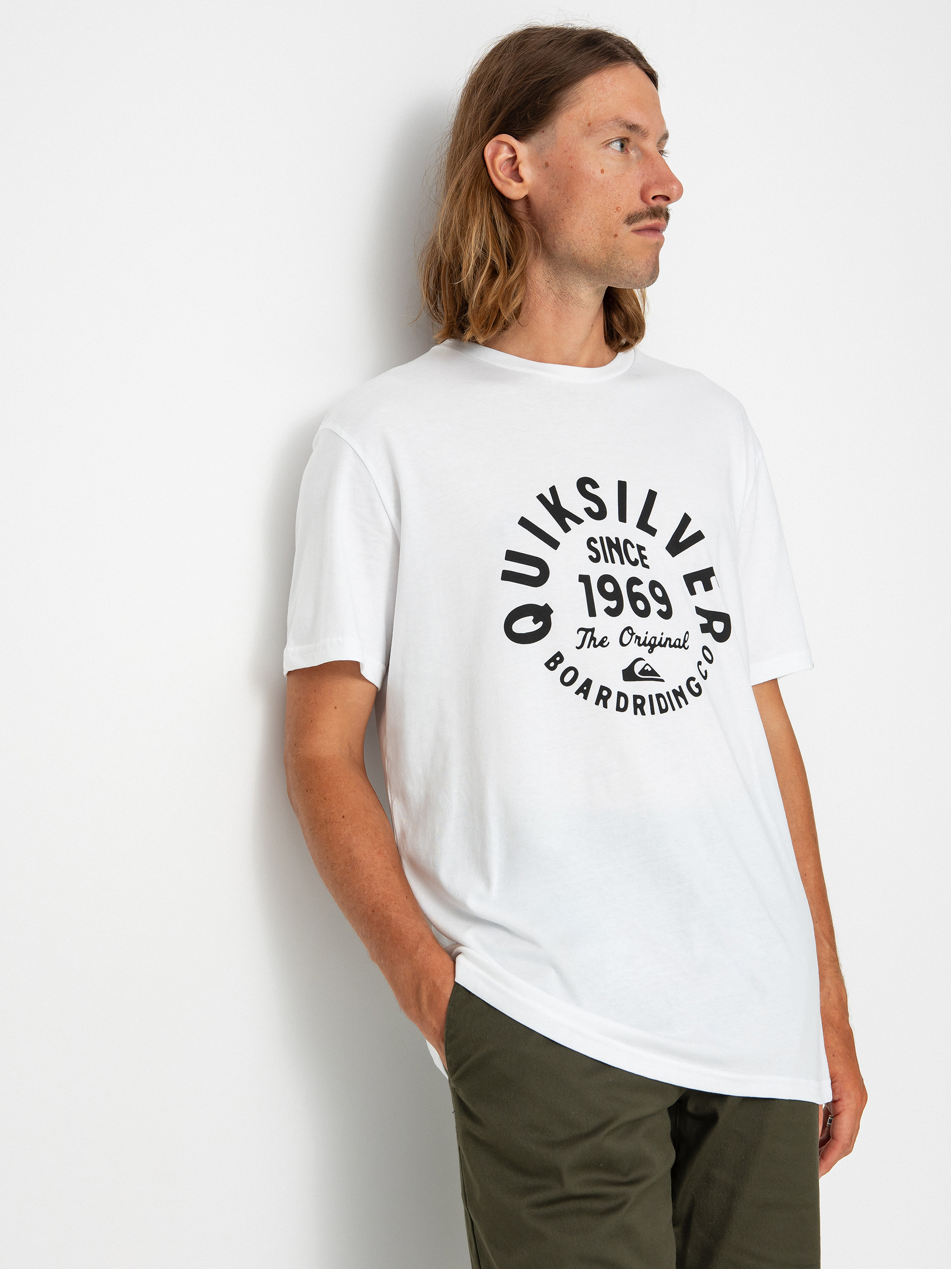 T-shirt Quiksilver Circled Script Front (white)
