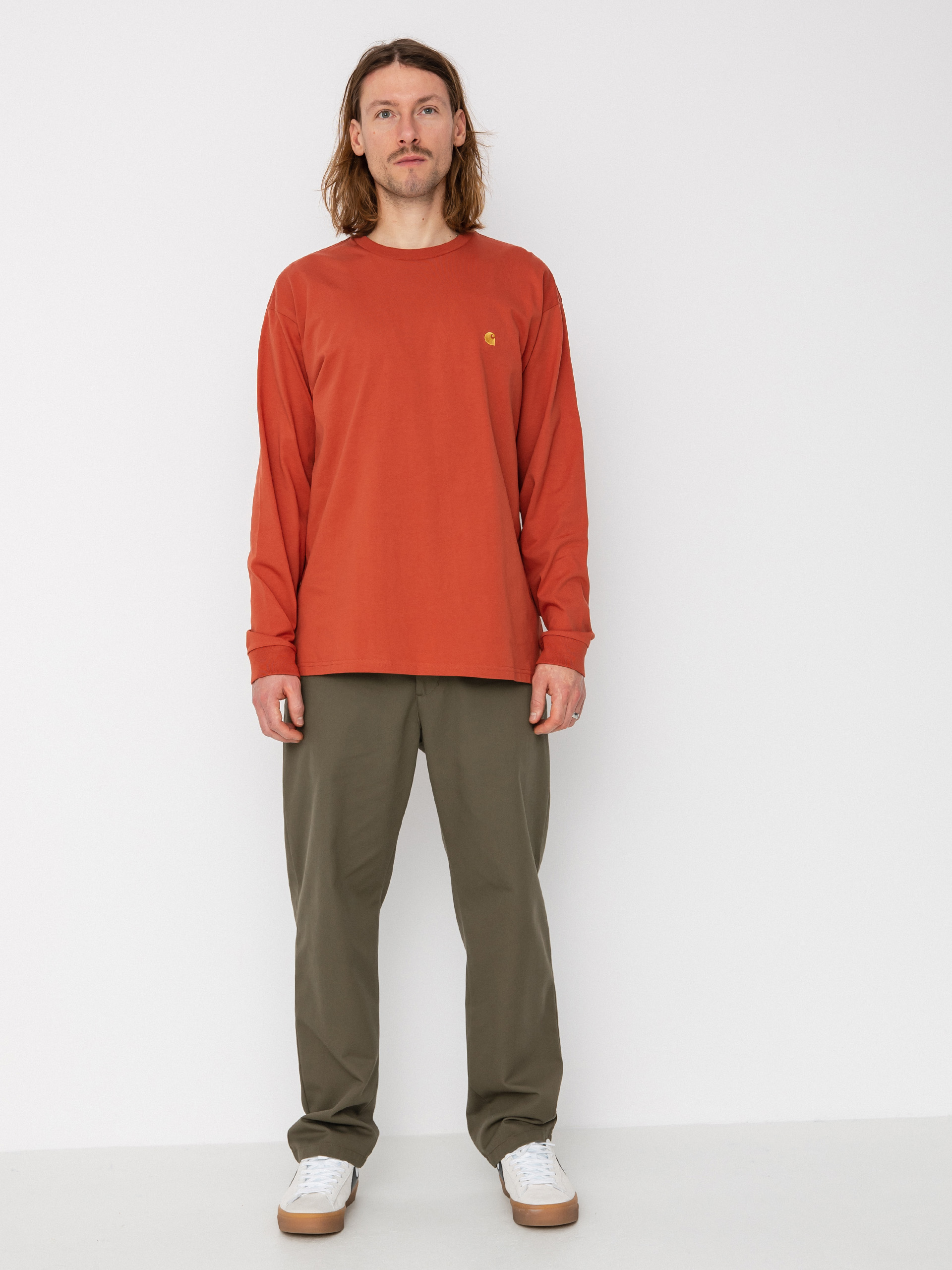 Longsleeve Carhartt WIP Chase (phoenix/gold)