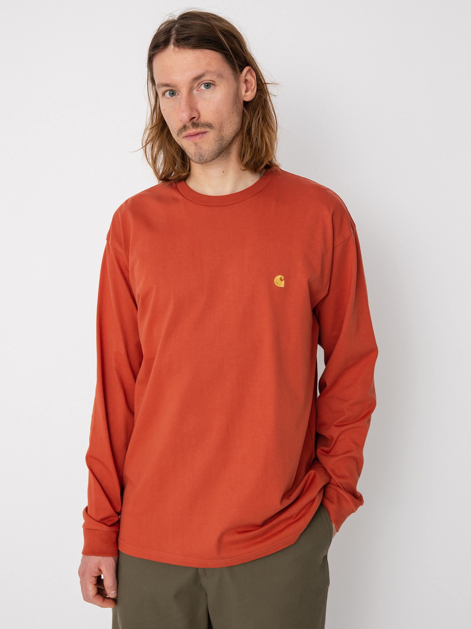 Longsleeve Carhartt WIP Chase (phoenix/gold)