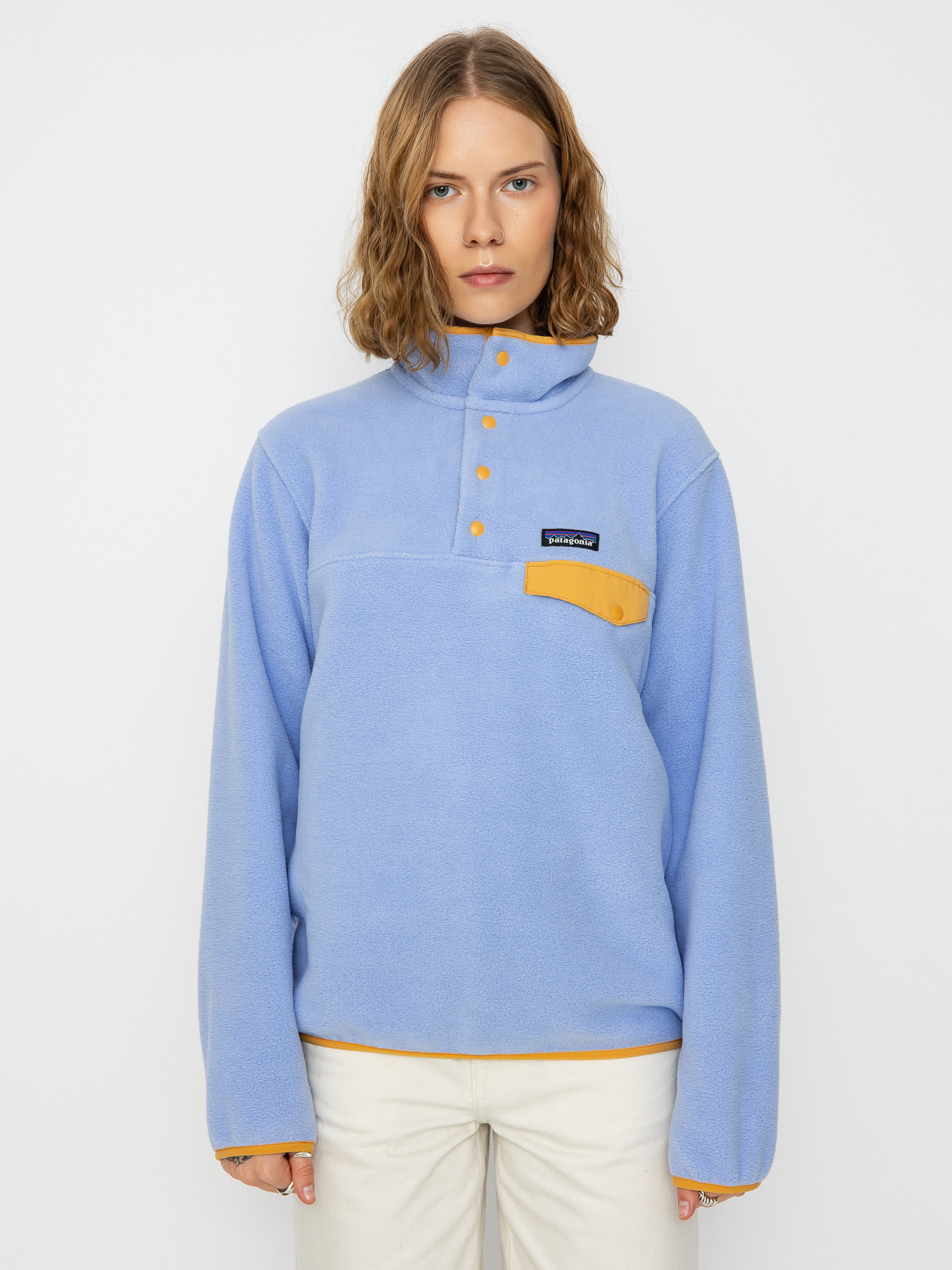 Damski Polar Patagonia Lightweight Synch Snap T (pale periwinkle)