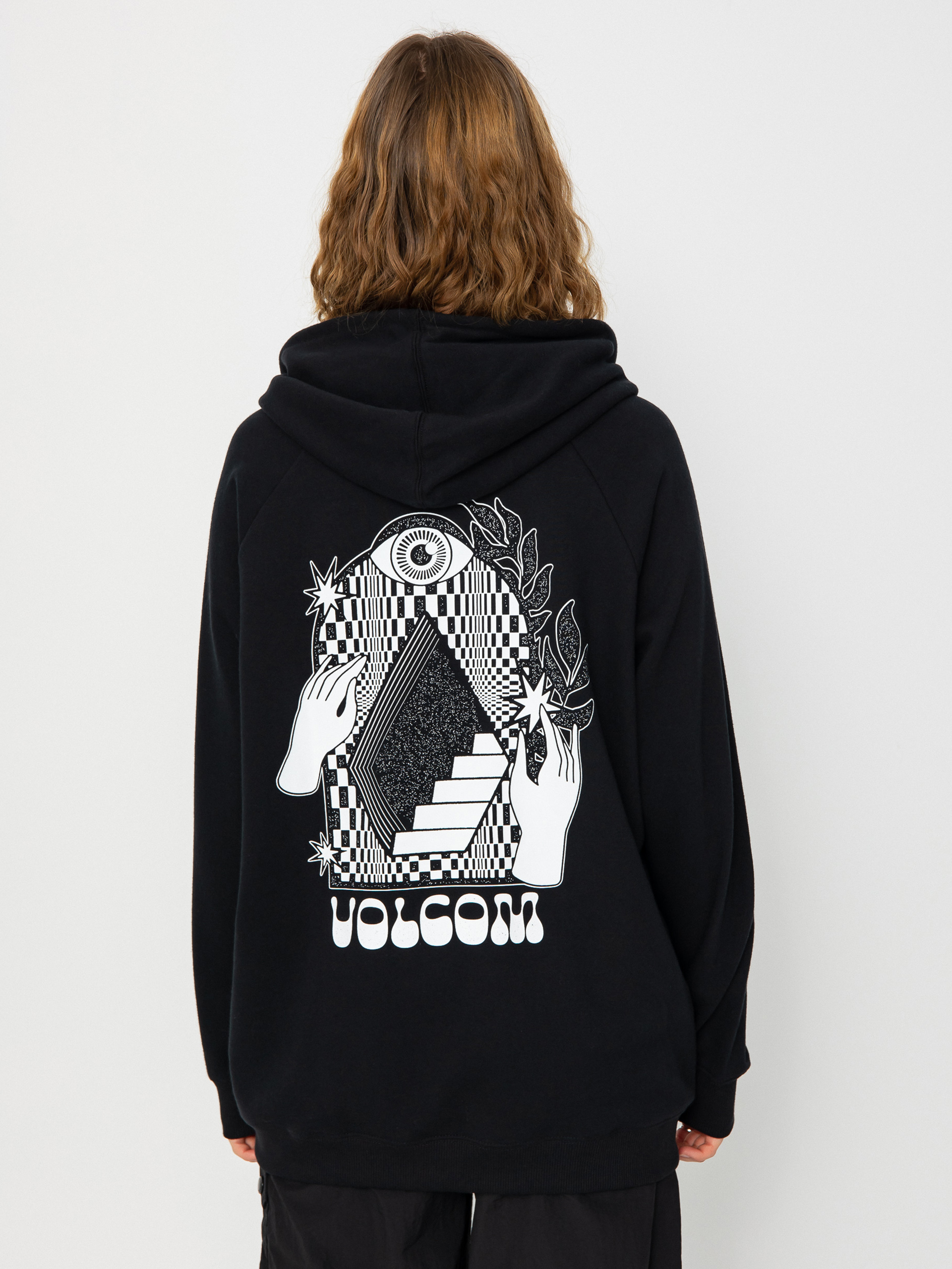 Bluza z kapturem Volcom Truly Stoked Bf HD Wmn (black)