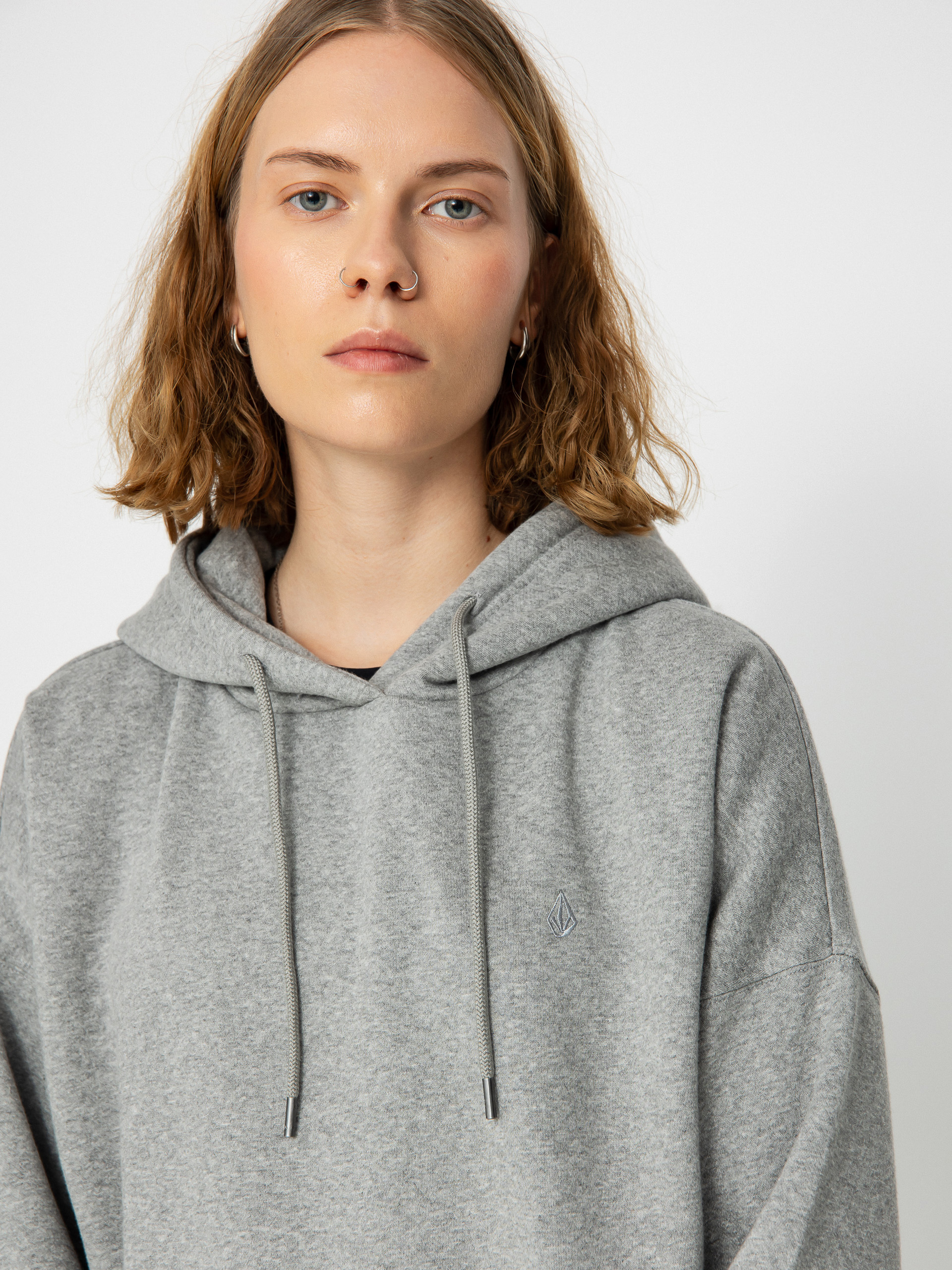 Bluza z kapturem Volcom Stone Heart II HD Wmn (heather grey)