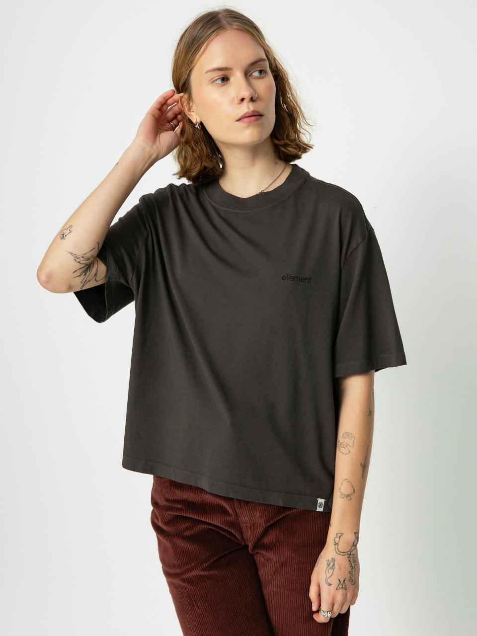 T-shirt Element Basic Pigment Wmn (off black)