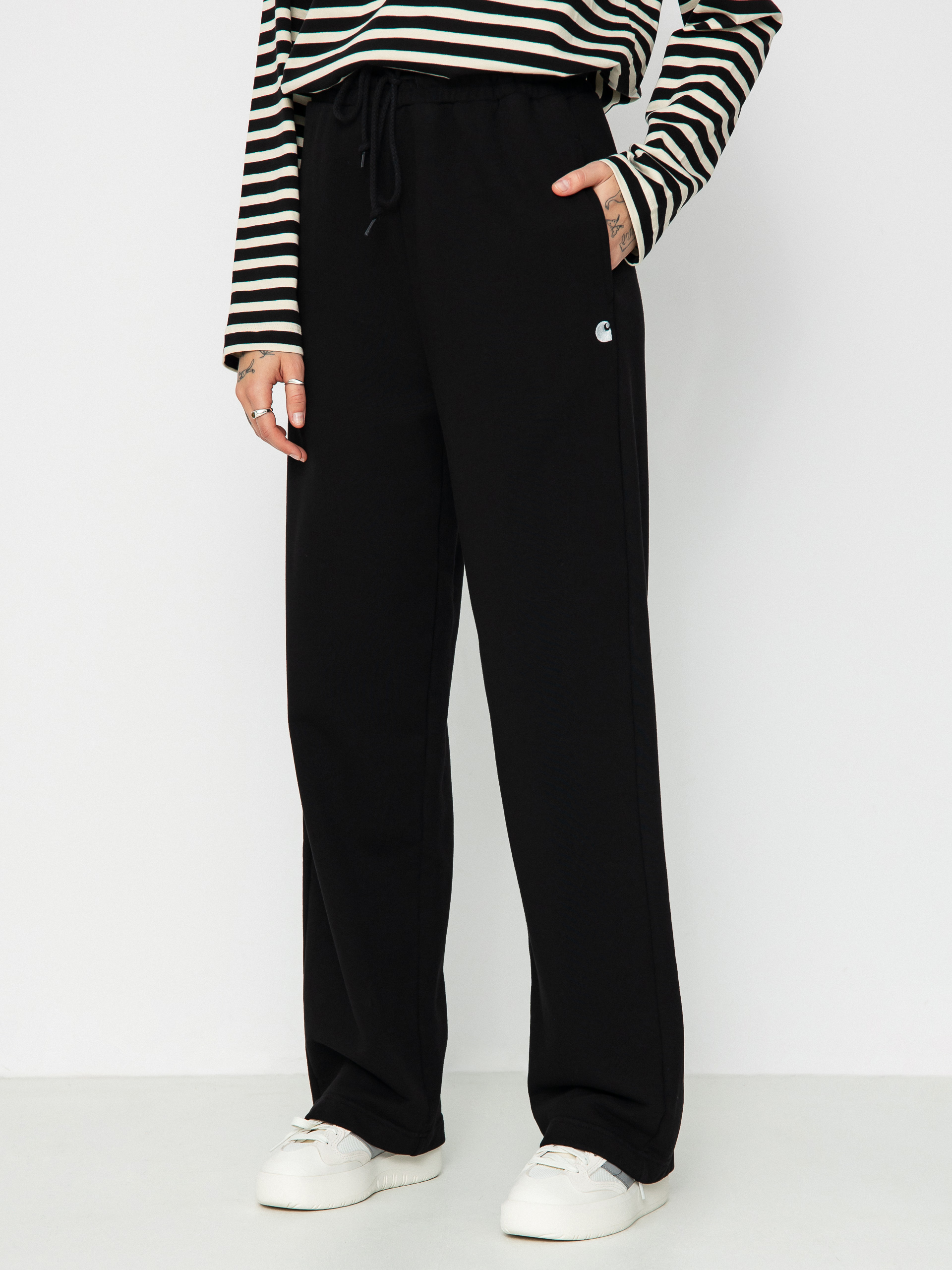Spodnie Carhartt WIP Casey Wmn (black/silver)