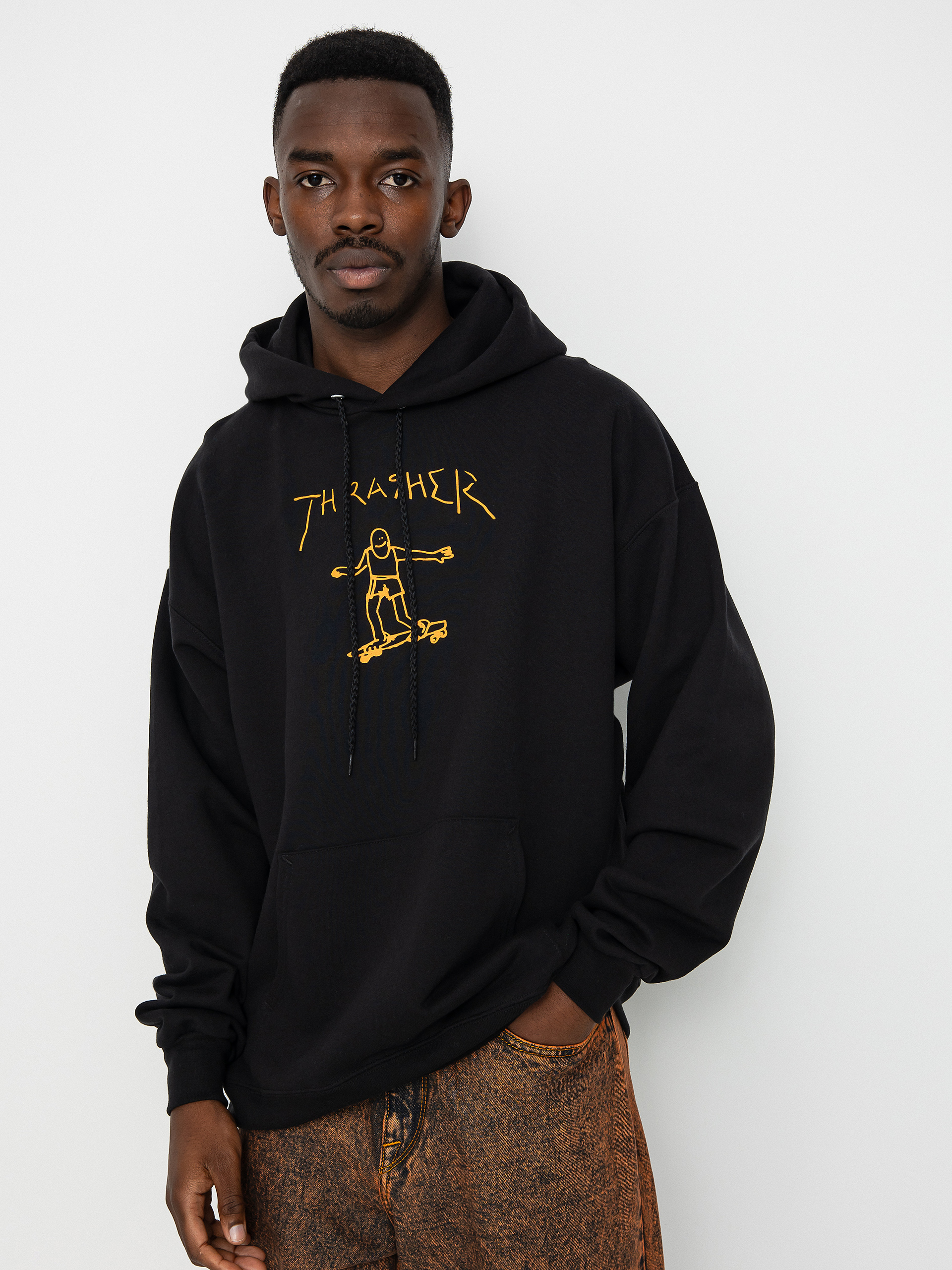 Bluza z kapturem Thrasher Gonz HD (black/orange)