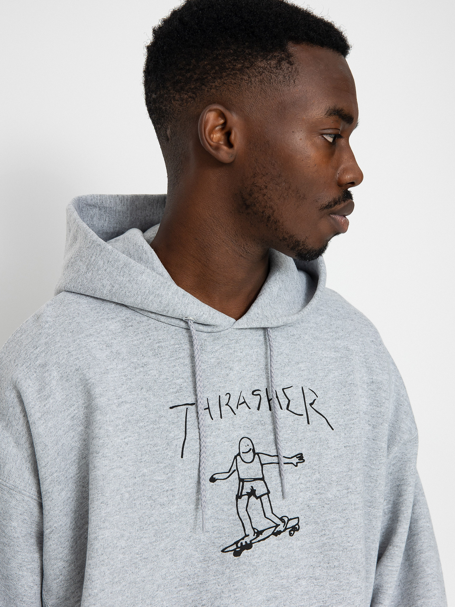 Bluza z kapturem Thrasher Gonz HD (grey/black)