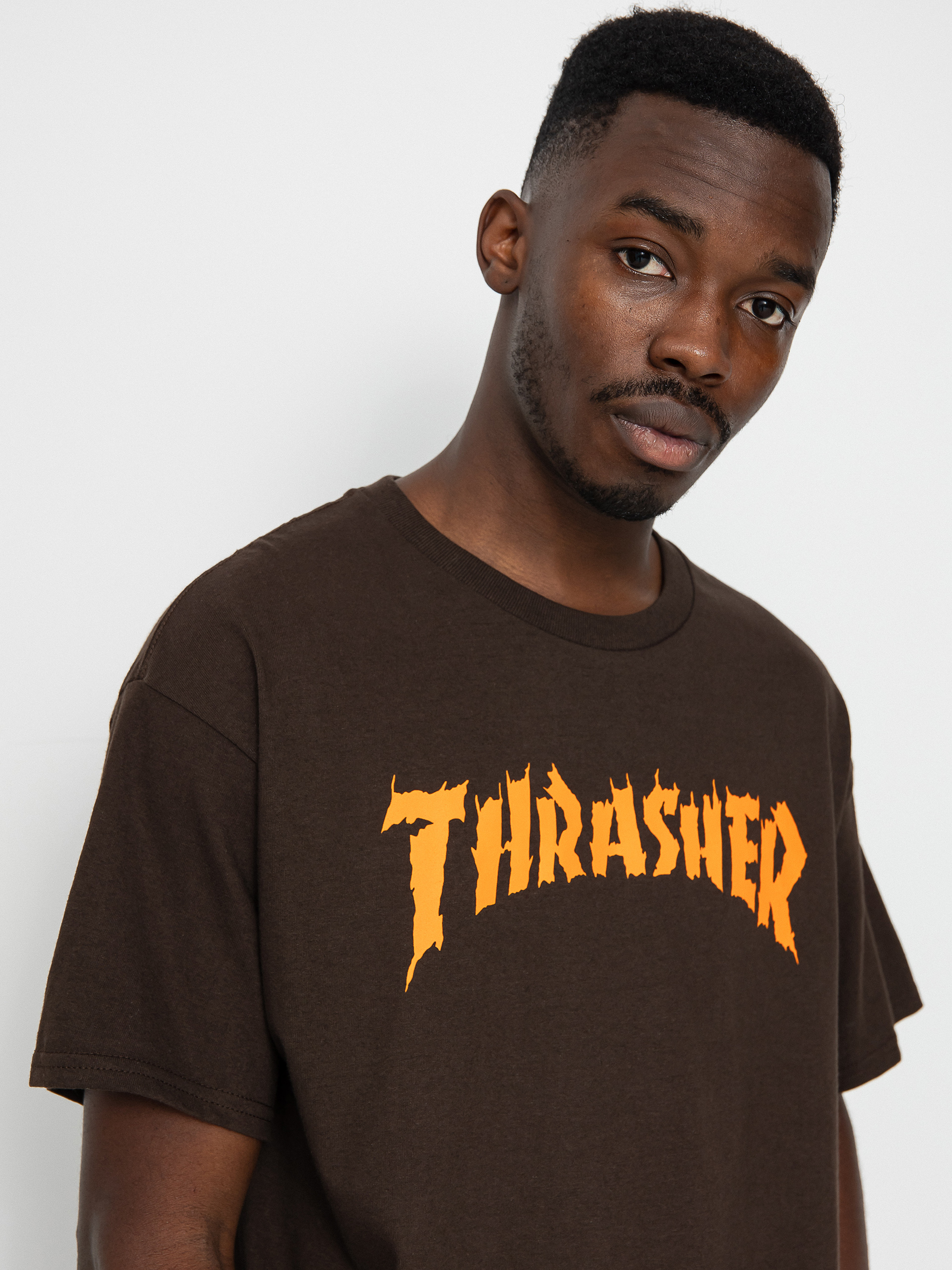 T-shirt Thrasher Burn It Down (dark chocolate)