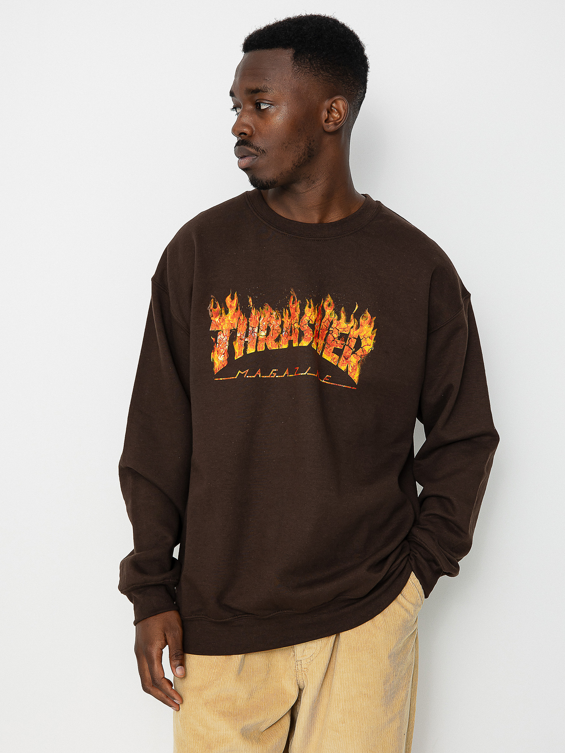 Bluza Thrasher Inferno (dark chocolate)