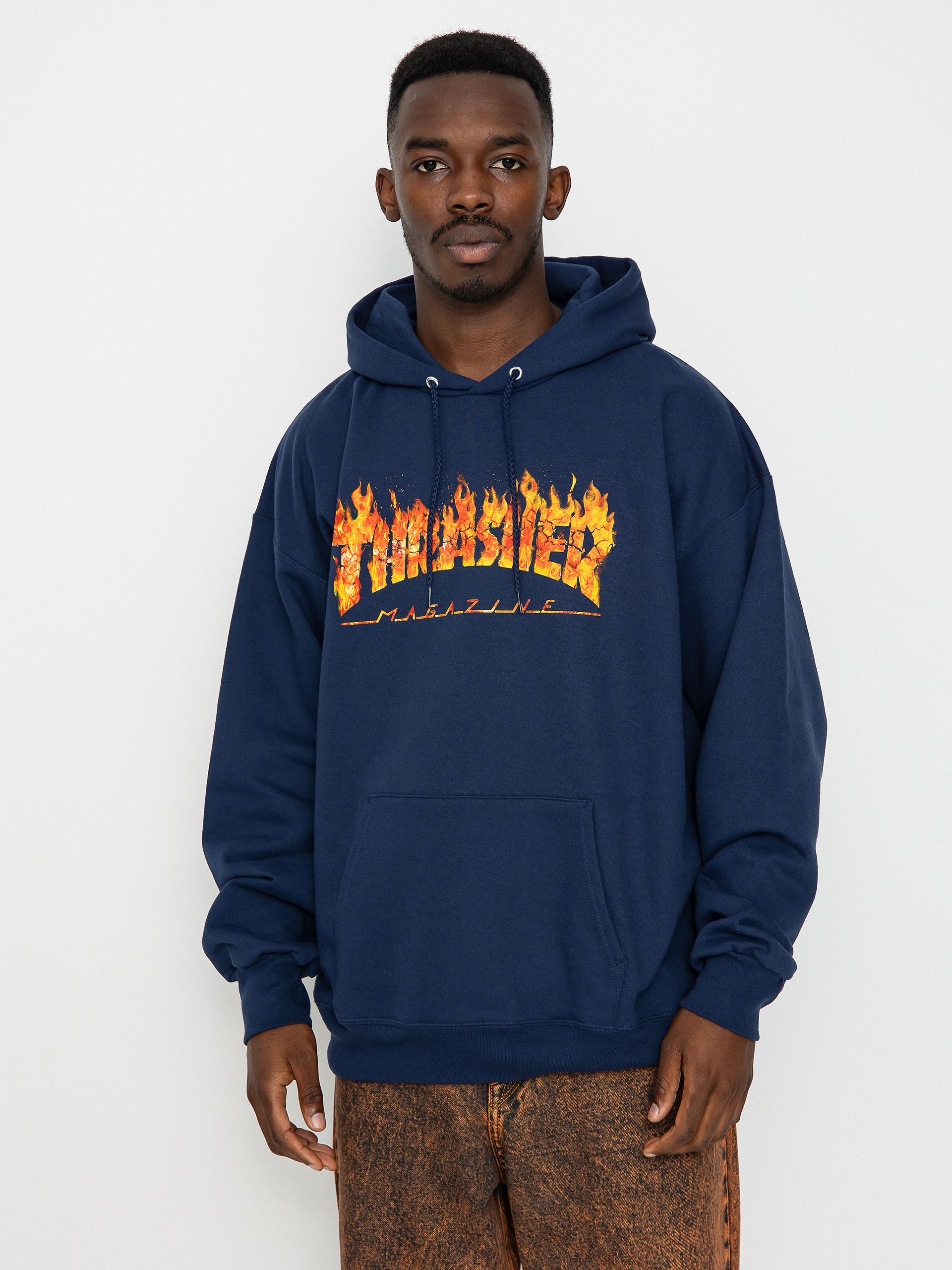 Bluza z kapturem Thrasher Inferno HD (navy)