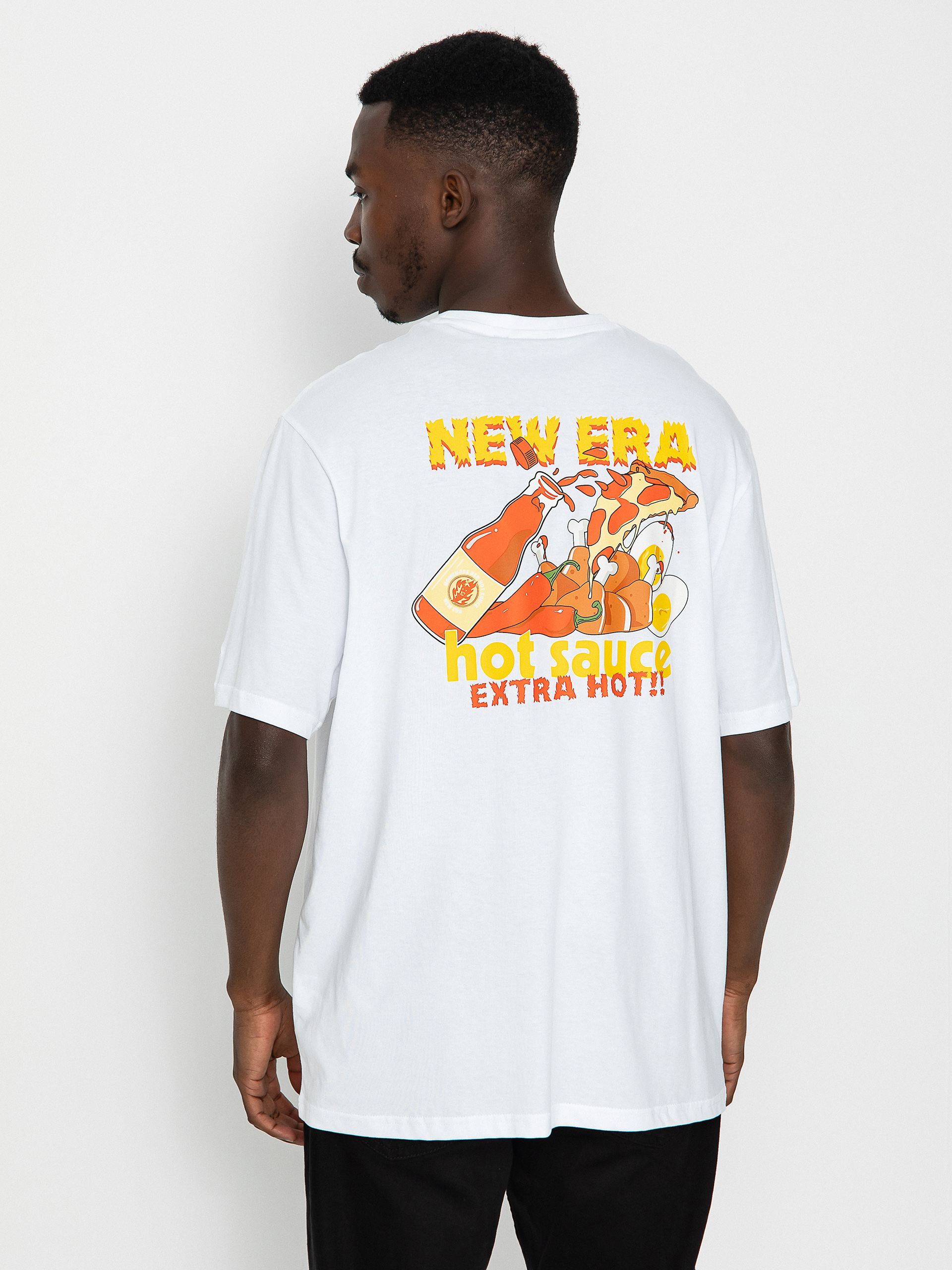 T-shirt New Era Food Graphic (white/red)