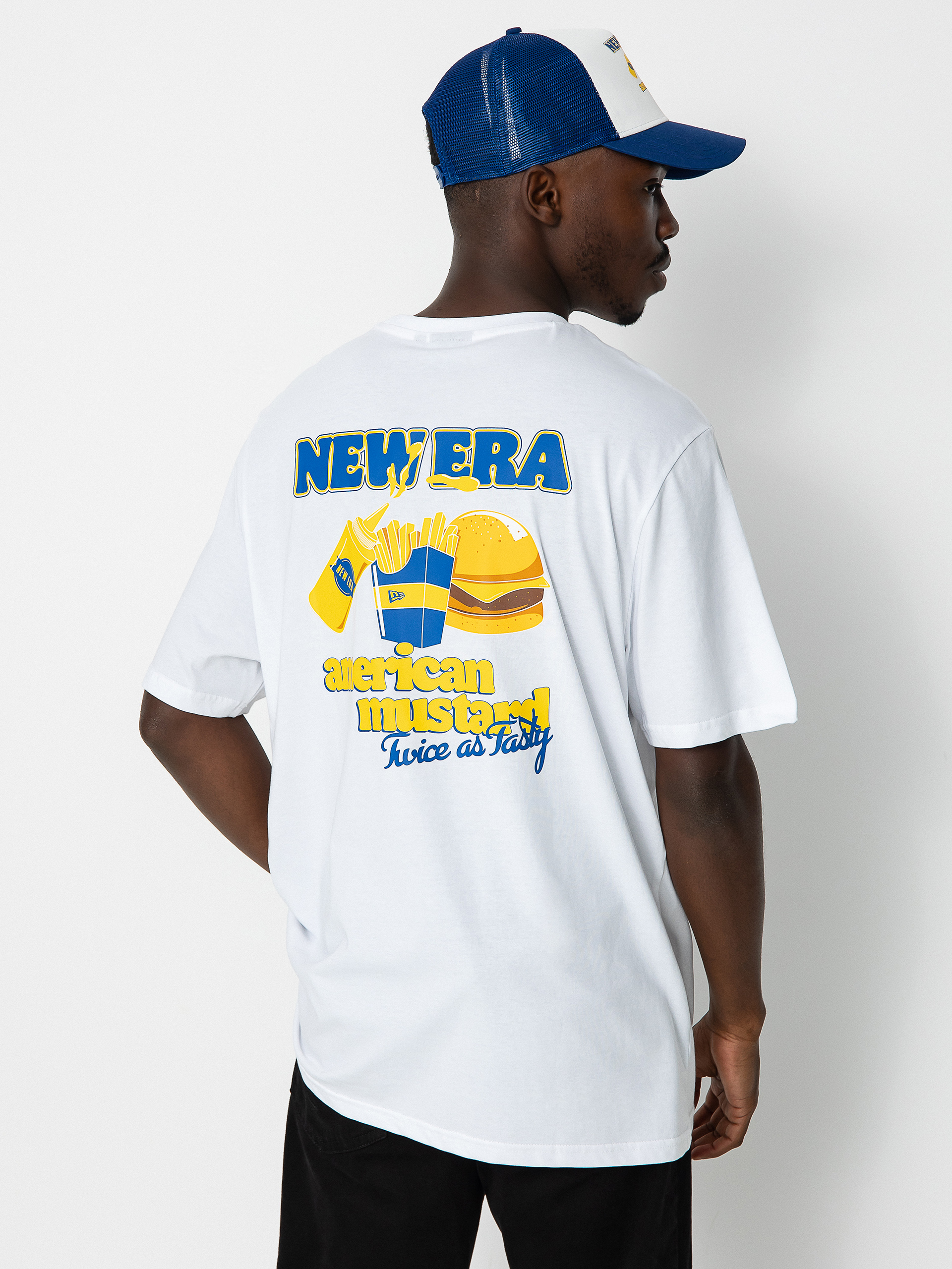 T-shirt New Era Food Graphic (white/blue)