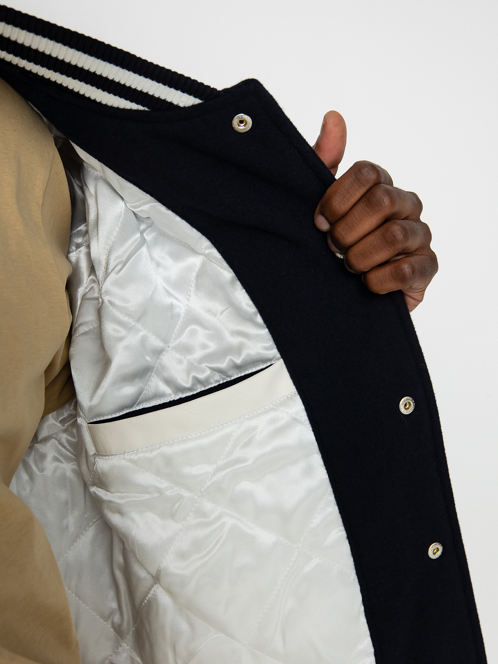 Kurtka New Era MLB Varsity Los Angeles Dodgers (navy/off white)