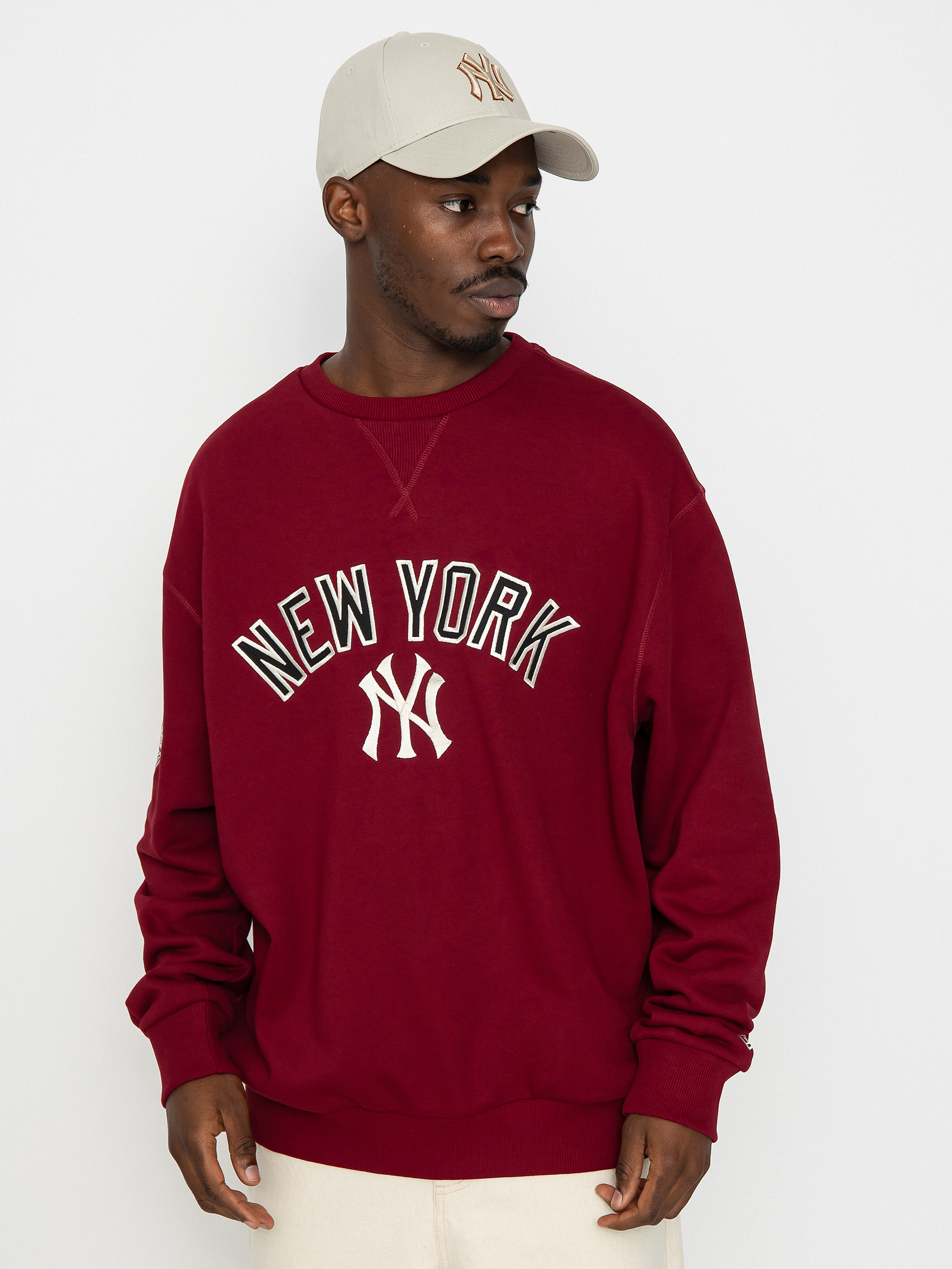 Bluza New Era MLB New York Yankees (cranberry)