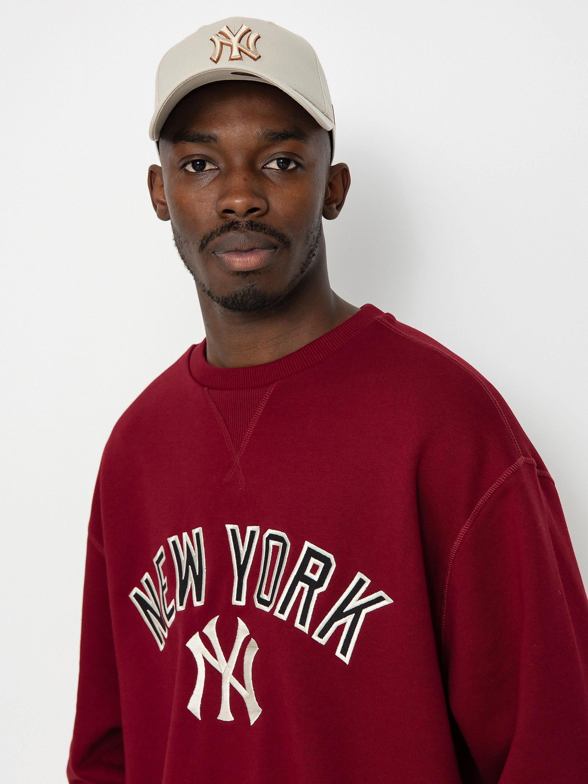 Bluza New Era MLB New York Yankees (cranberry)