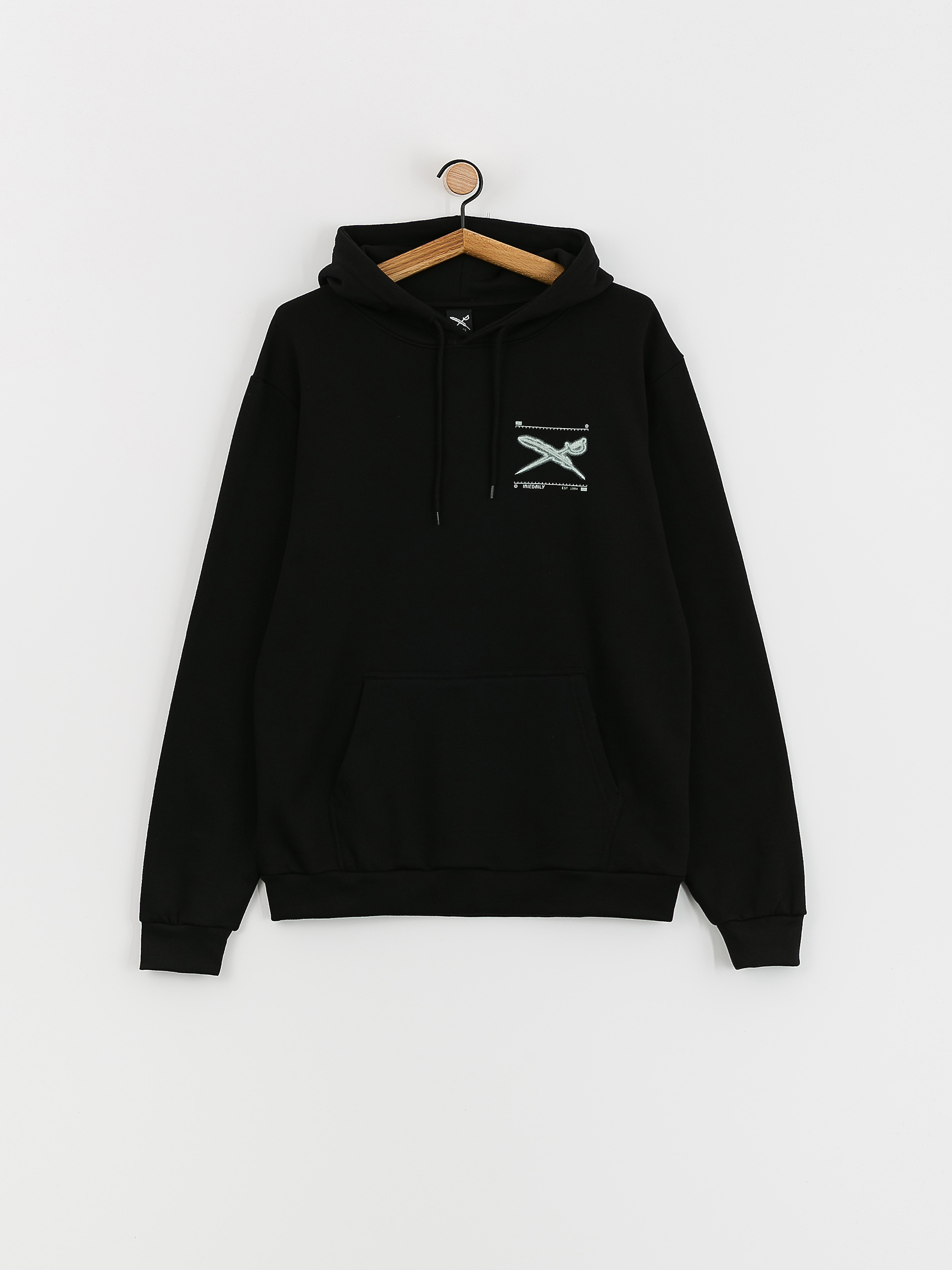 Bluza z kapturem Iriedaily Rayfinger HD (black)