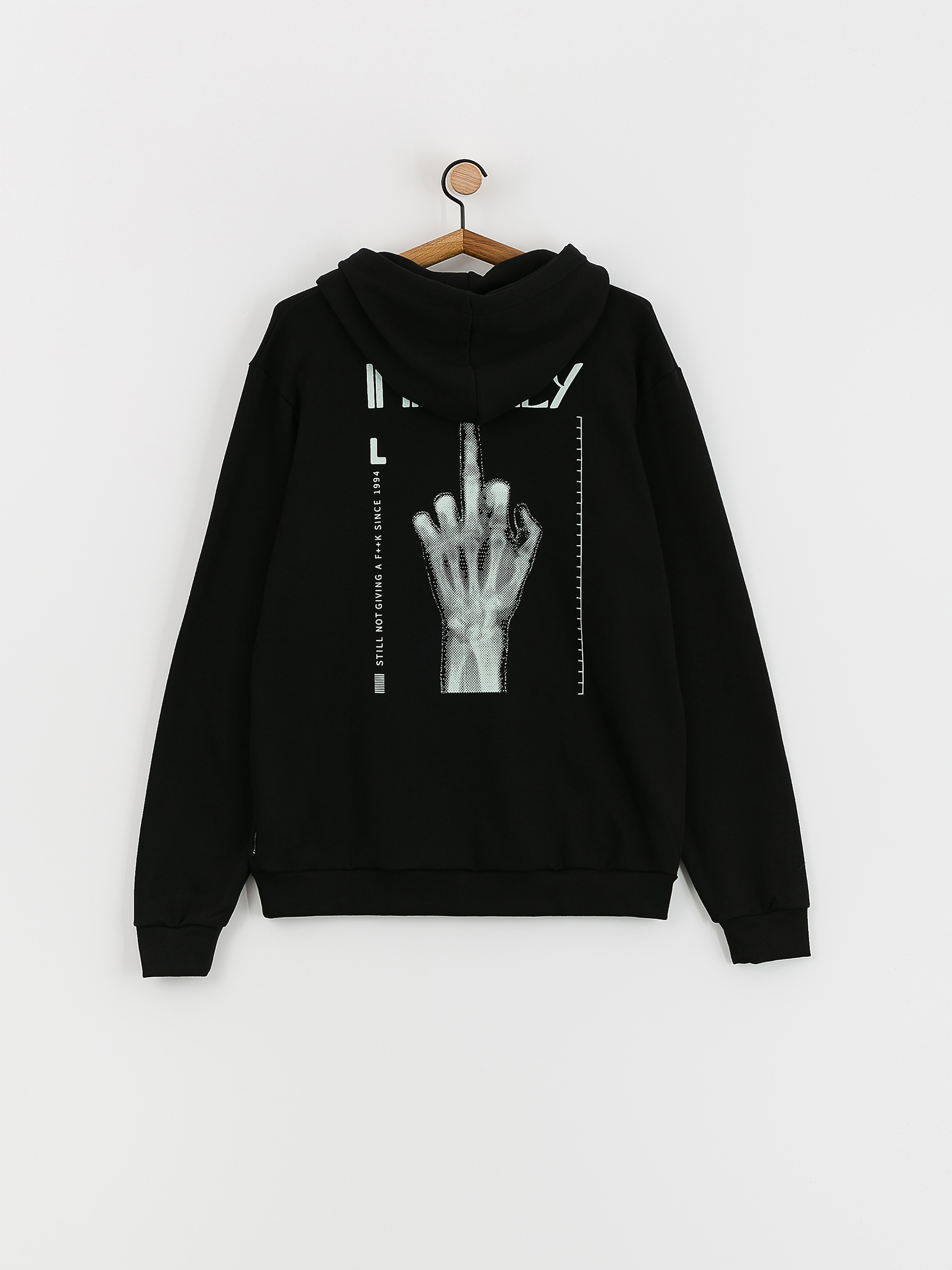 Bluza z kapturem Iriedaily Rayfinger HD (black)