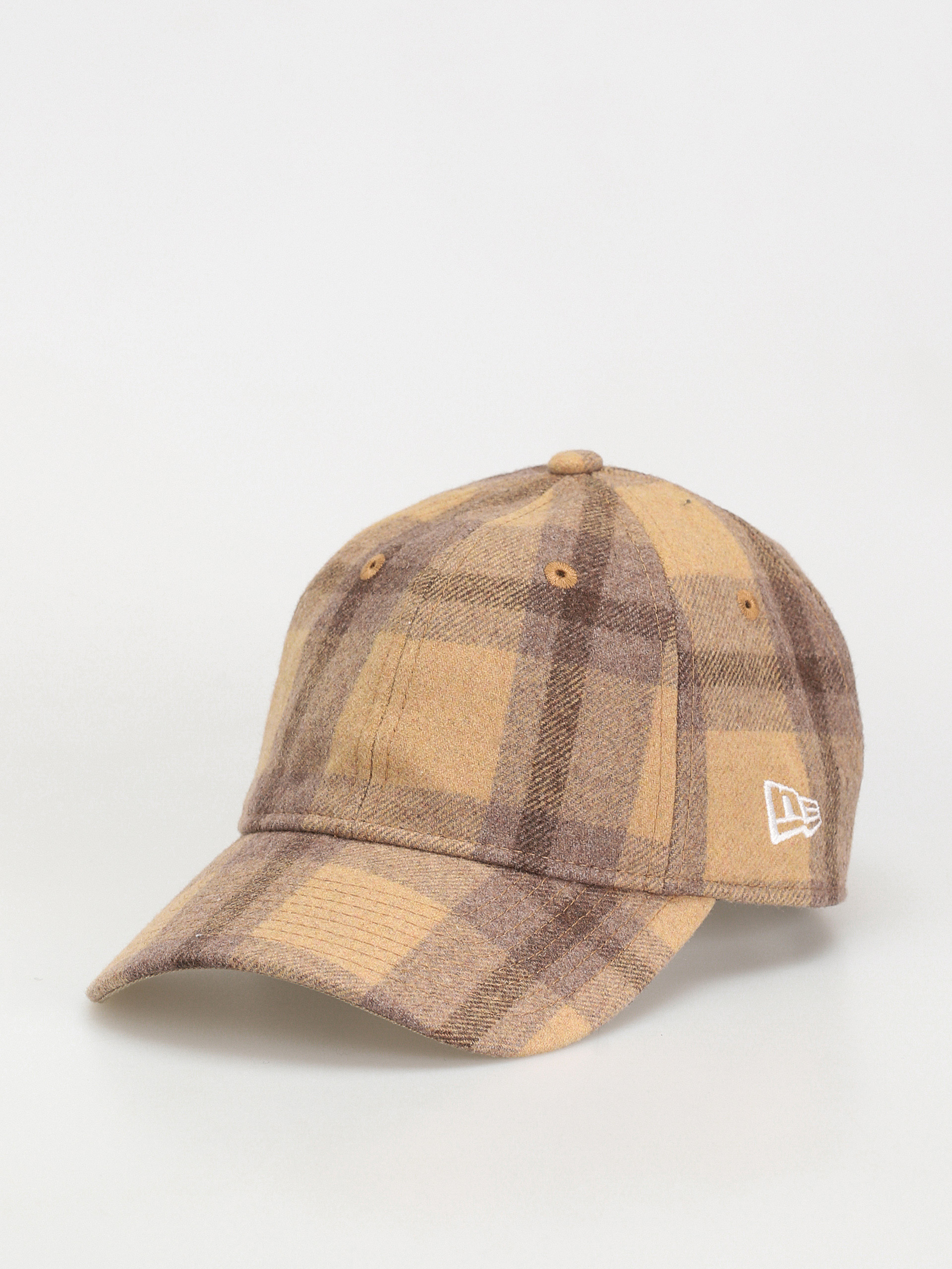 Czapka z daszkiem New Era Check 9Twenty (brown stone)