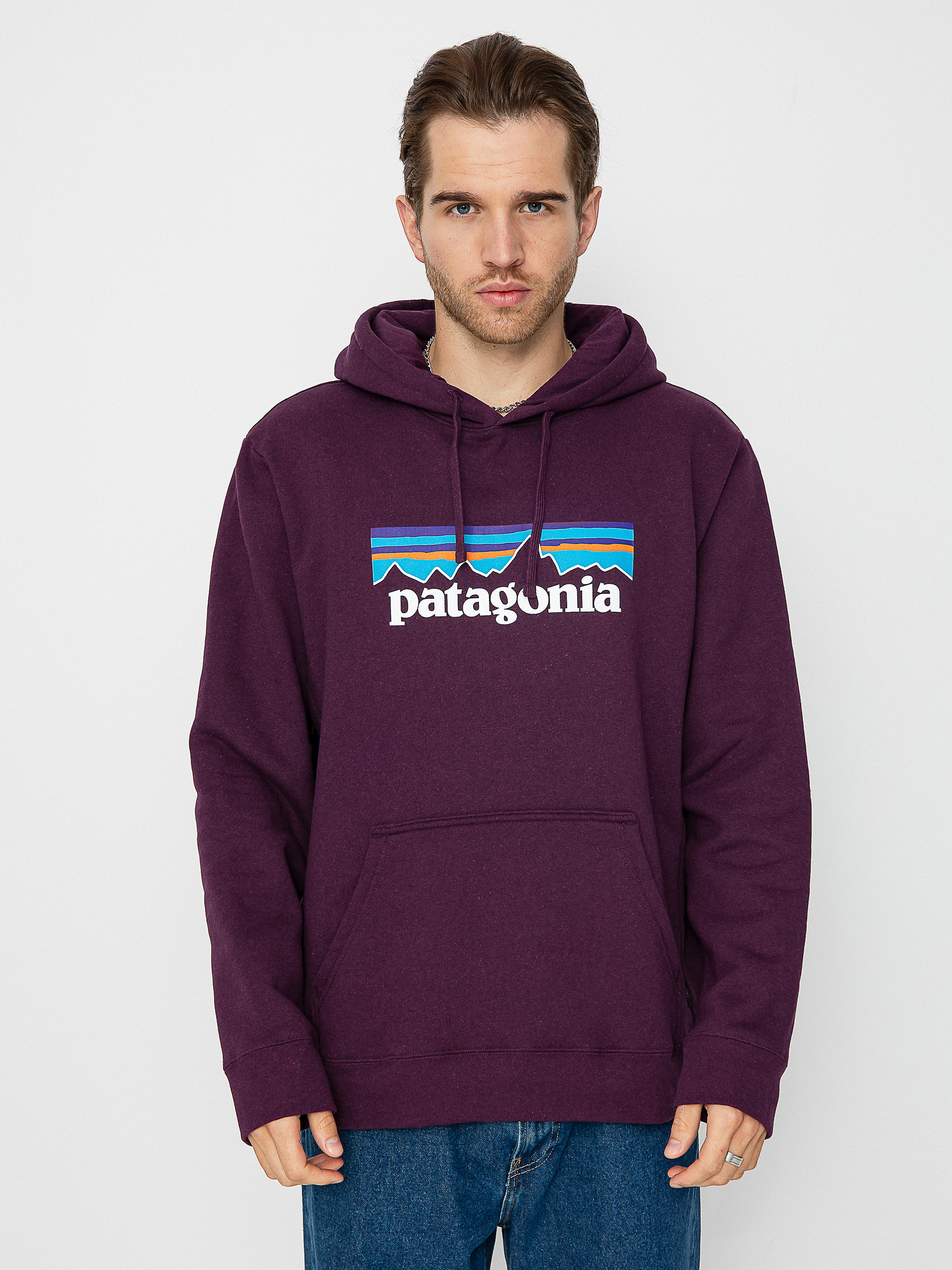 Bluza z kapturem Patagonia Logo Uprisal HD (night plum)