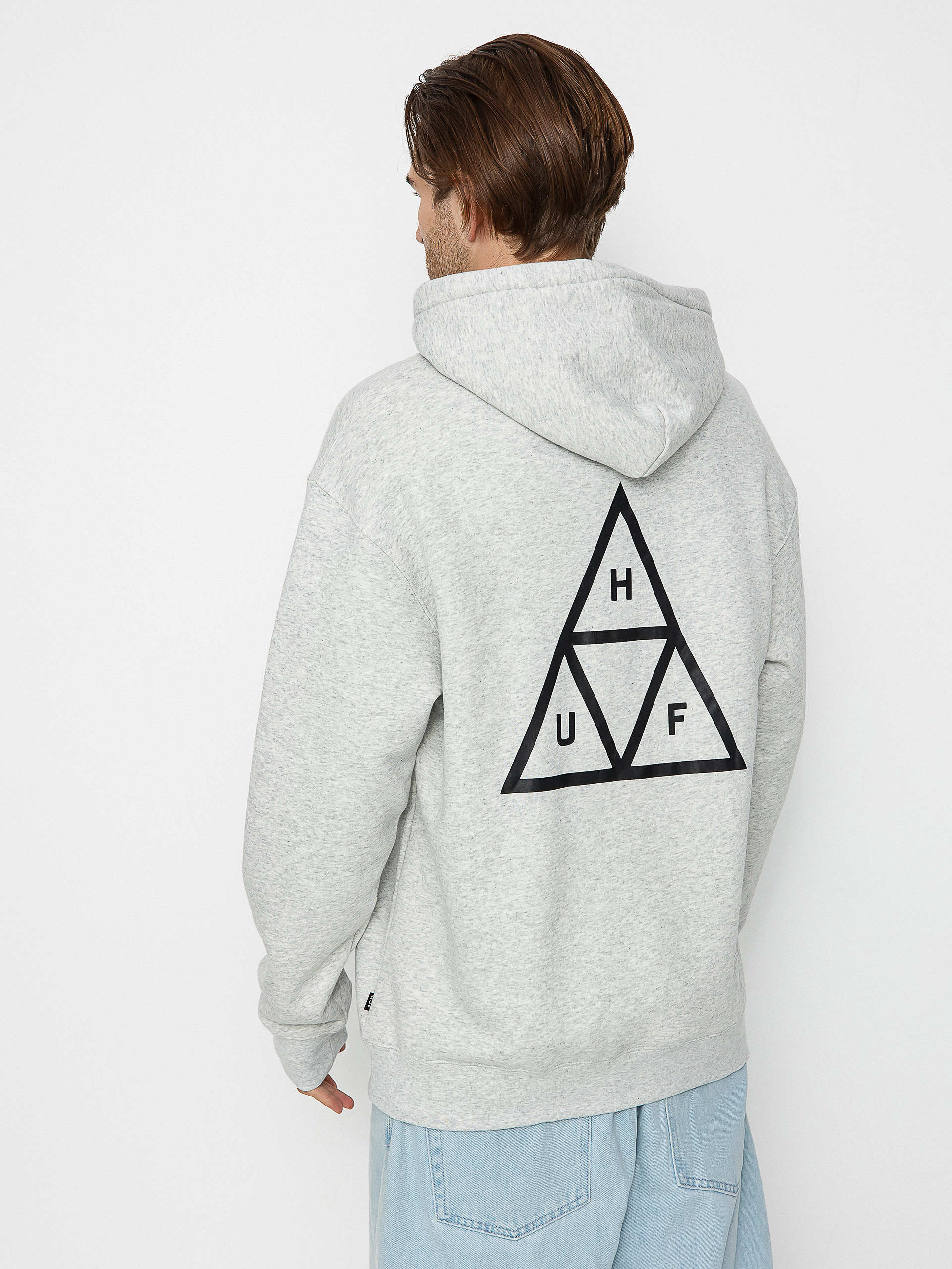 Bluza z kapturem HUF Triple Triangle HD (heather grey)