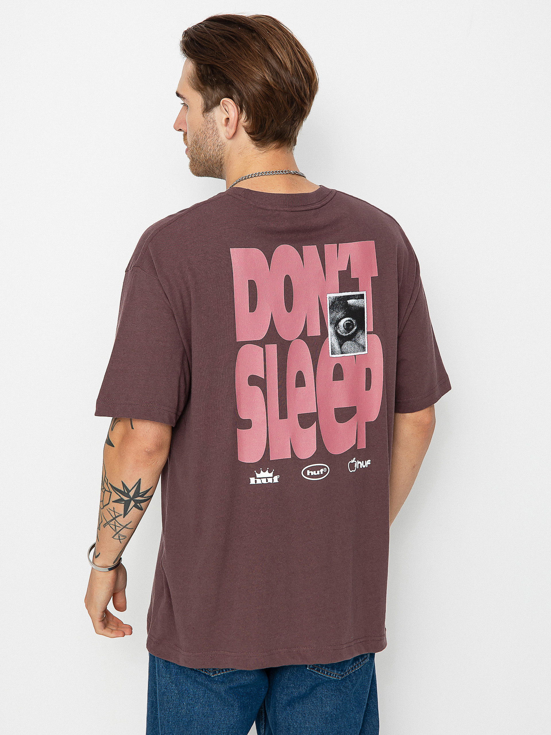 T-shirt HUF Cousin Of Death (eggplant)