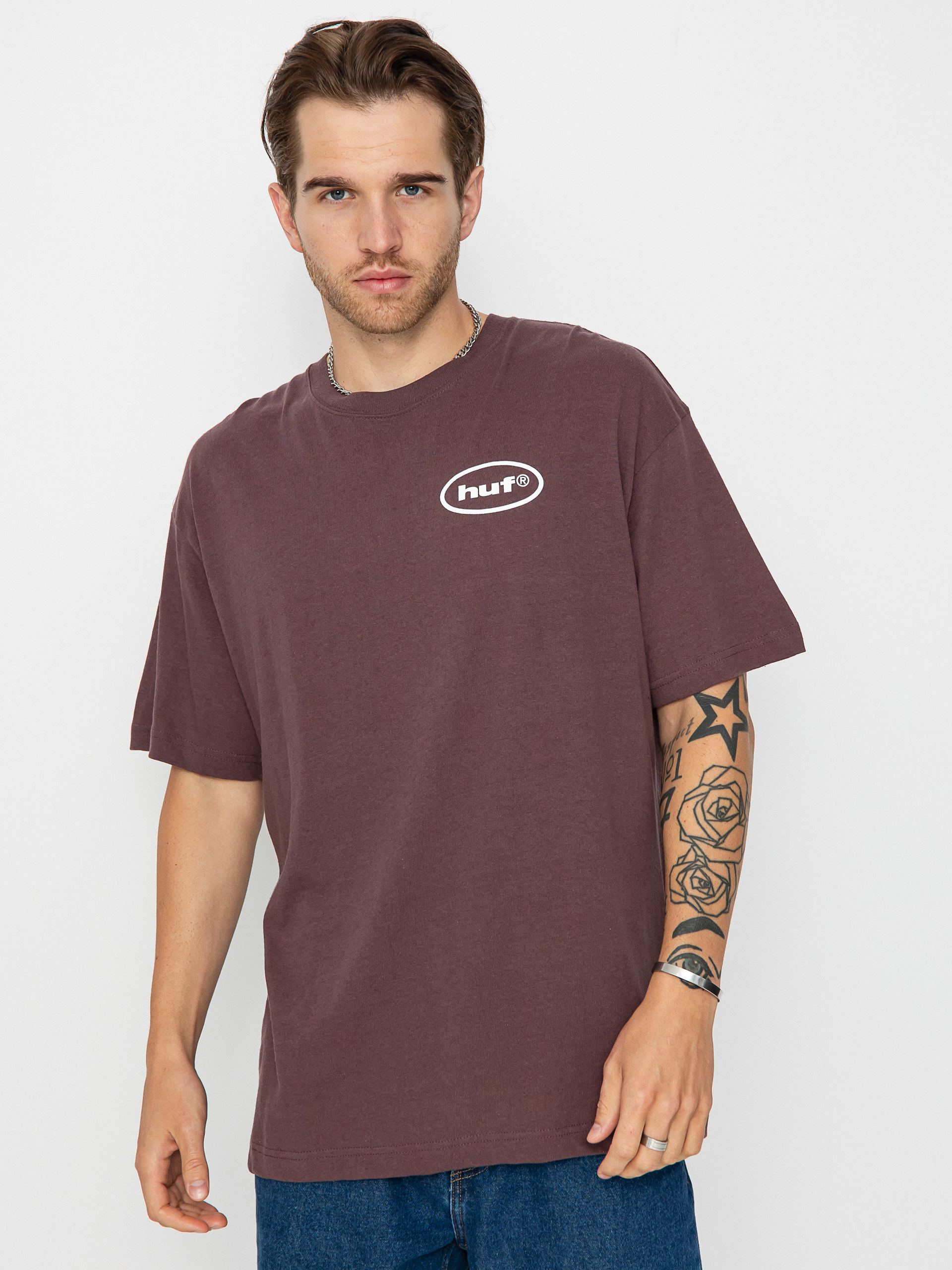 T-shirt HUF Cousin Of Death (eggplant)