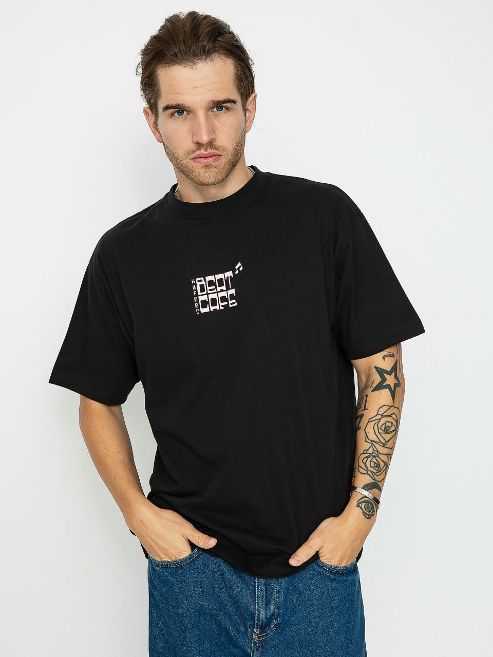 T-shirt HUF Beat Cafe (black)