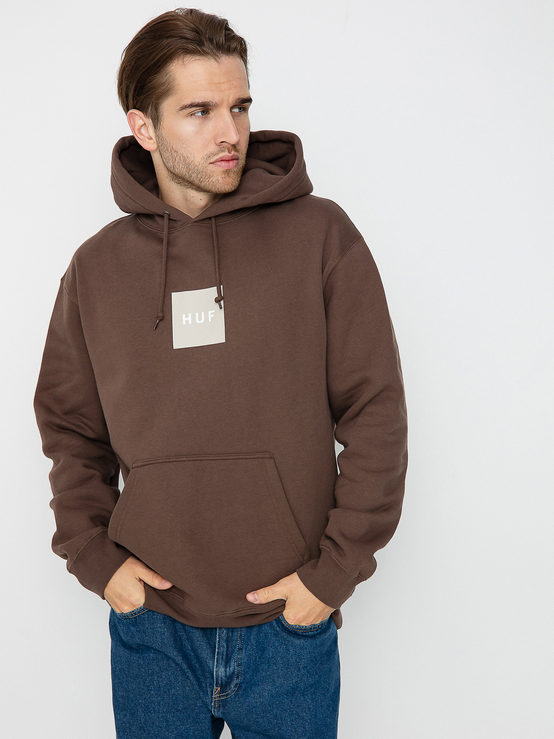 Bluza z kapturem HUF Box HD (coffee)
