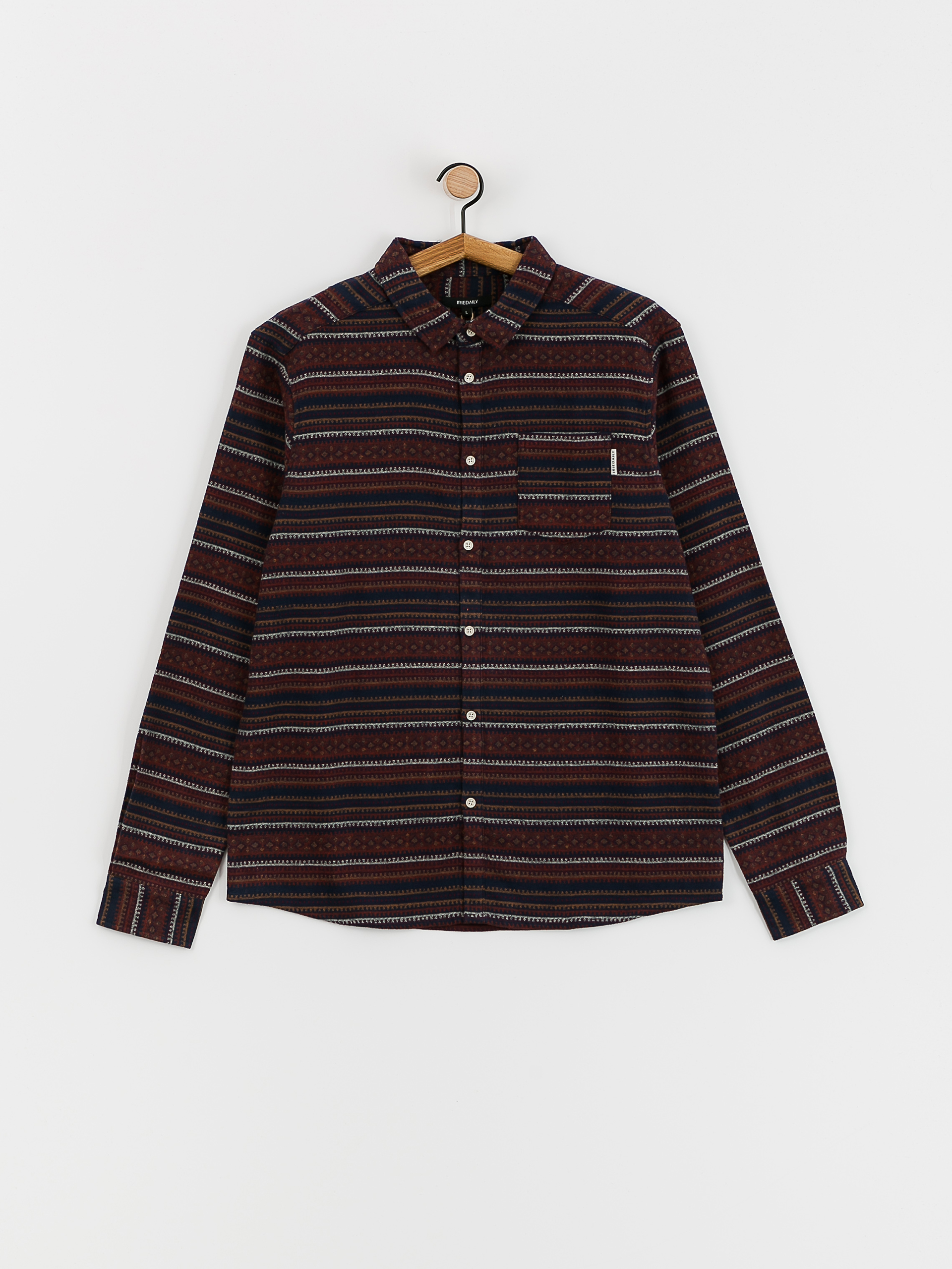 Koszula Iriedaily Insito Stripe (navy wine)