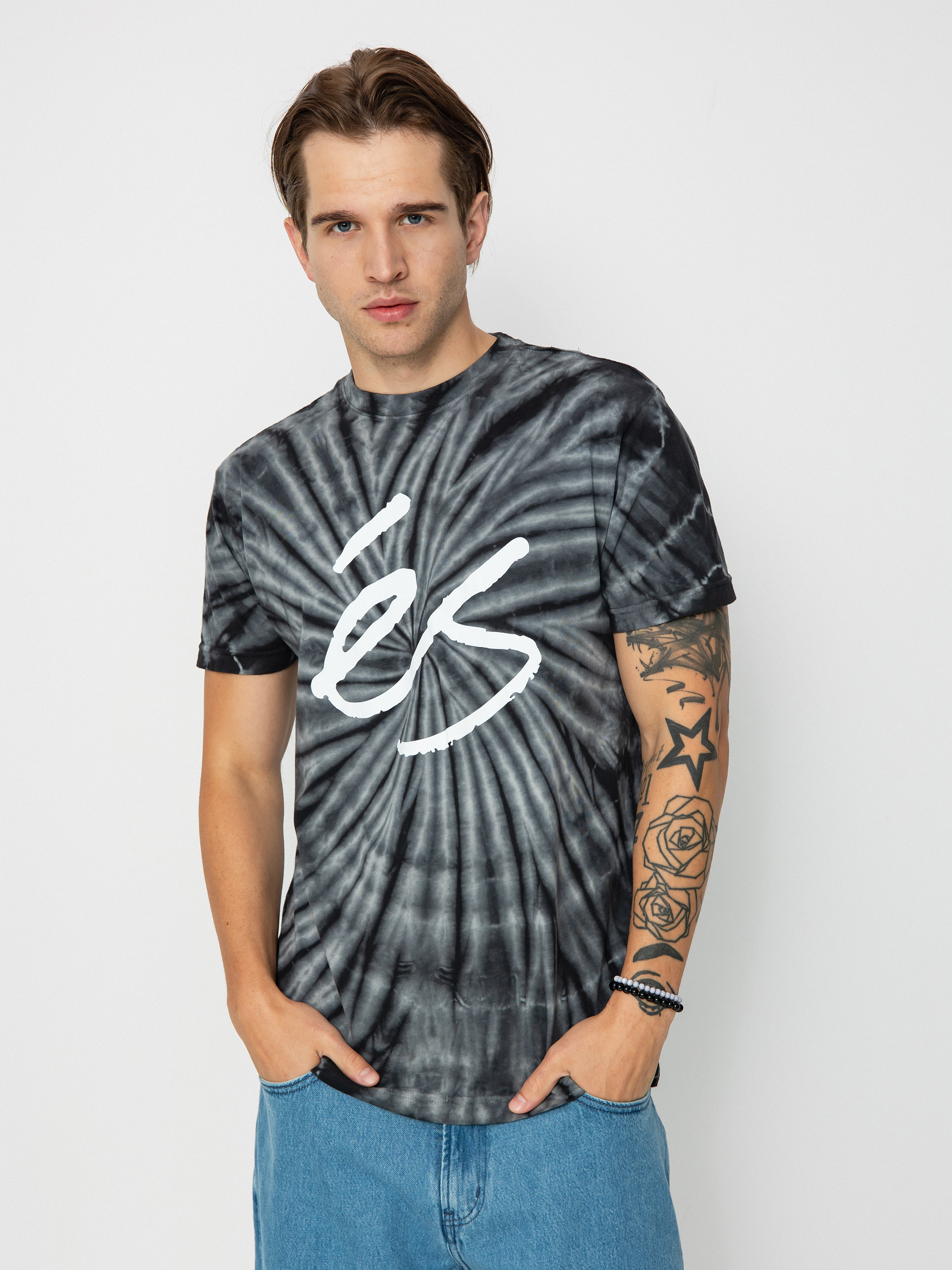 T-shirt eS Script Tye Dye (black)