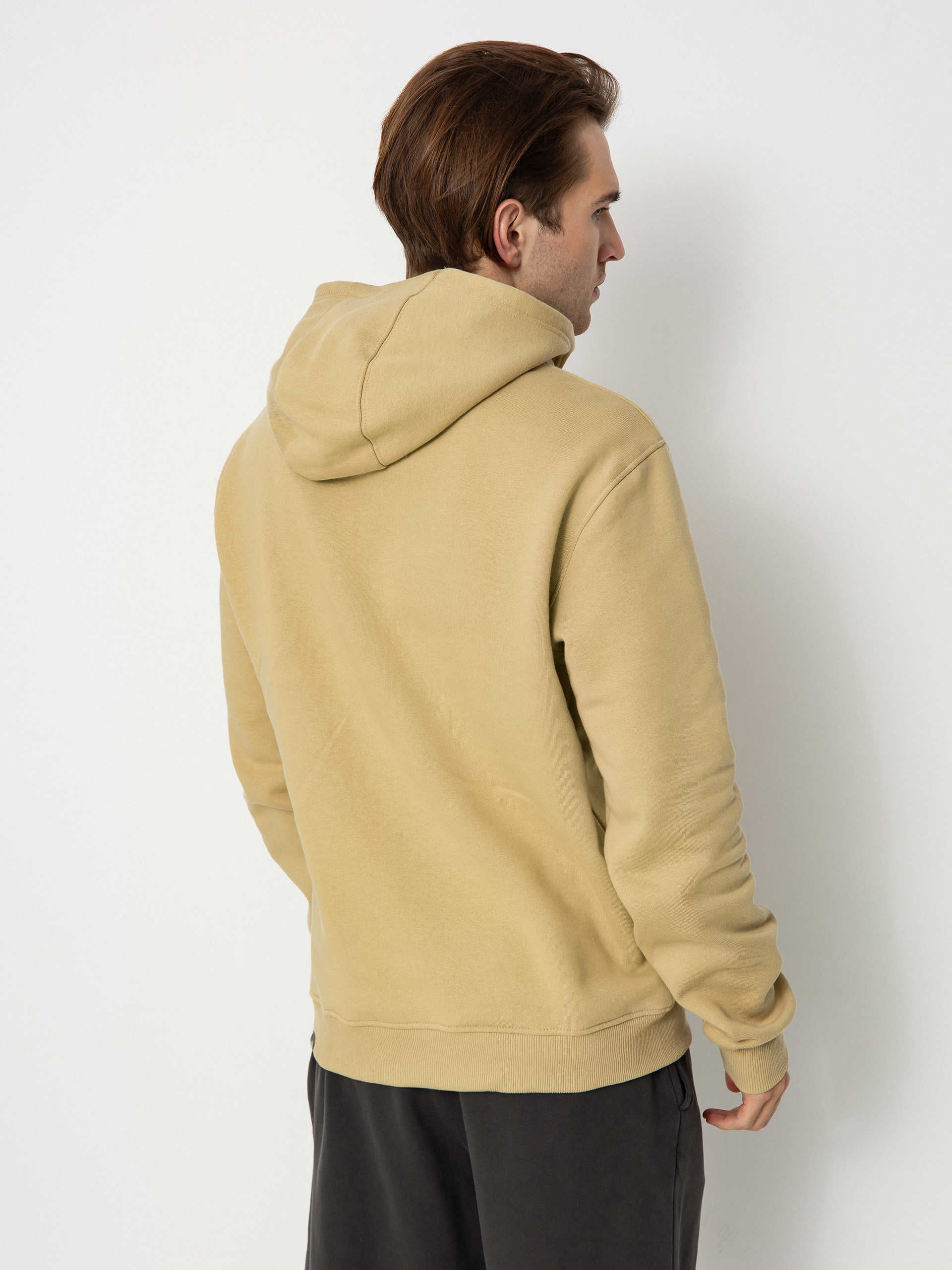 North face drew peak hoodie khaki hot sale