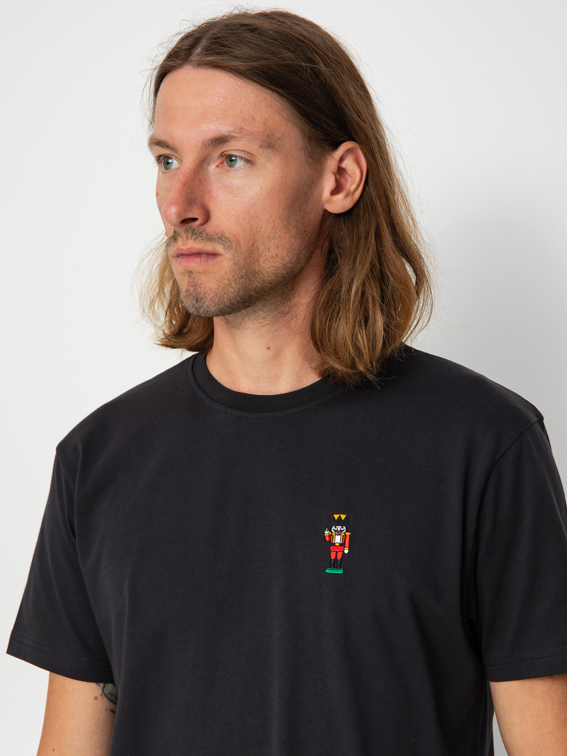T-shirt Iriedaily Nutcrax Emb (coal)