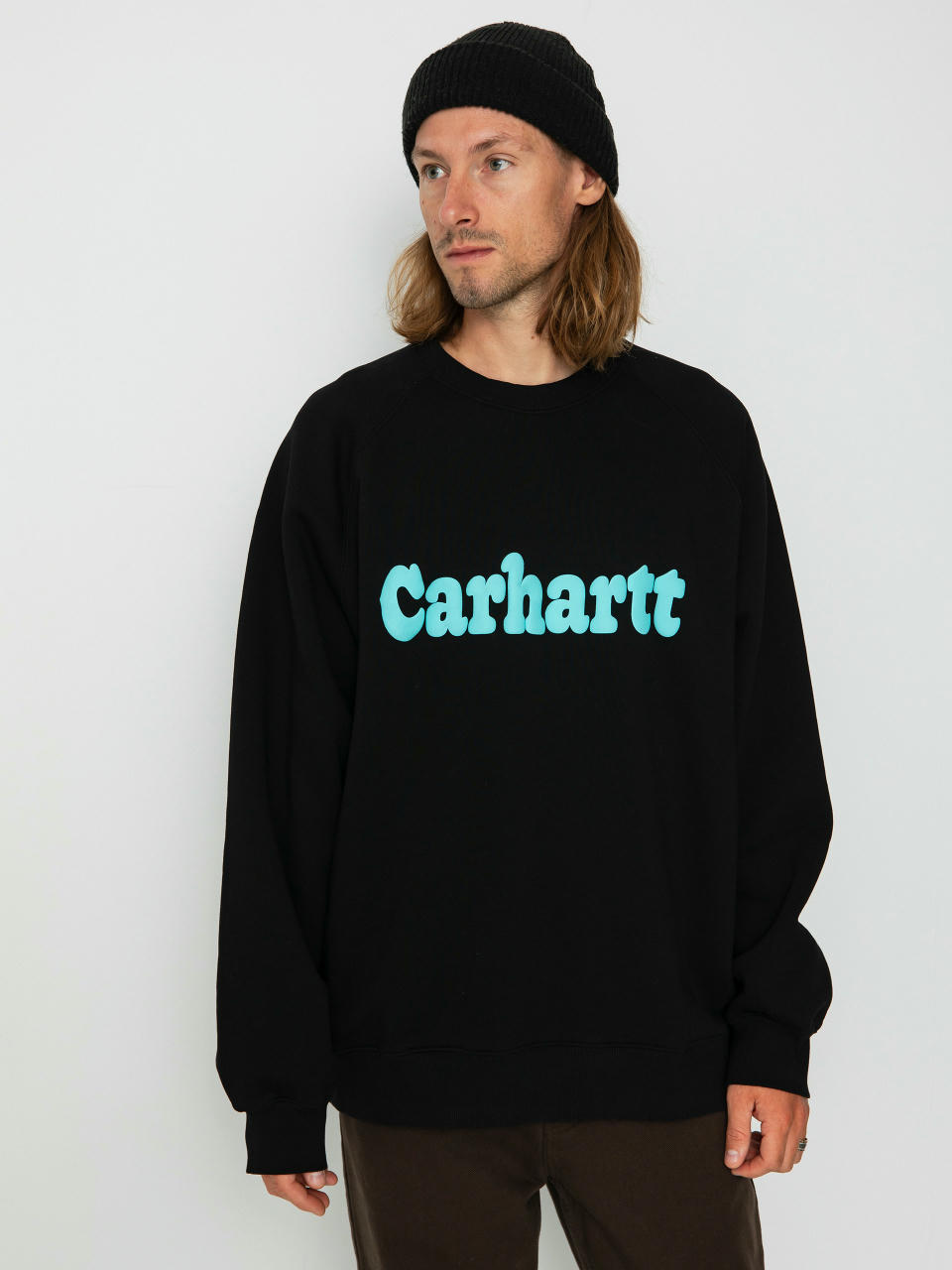 Bluza Carhartt WIP Bubbles (black/turquoise)