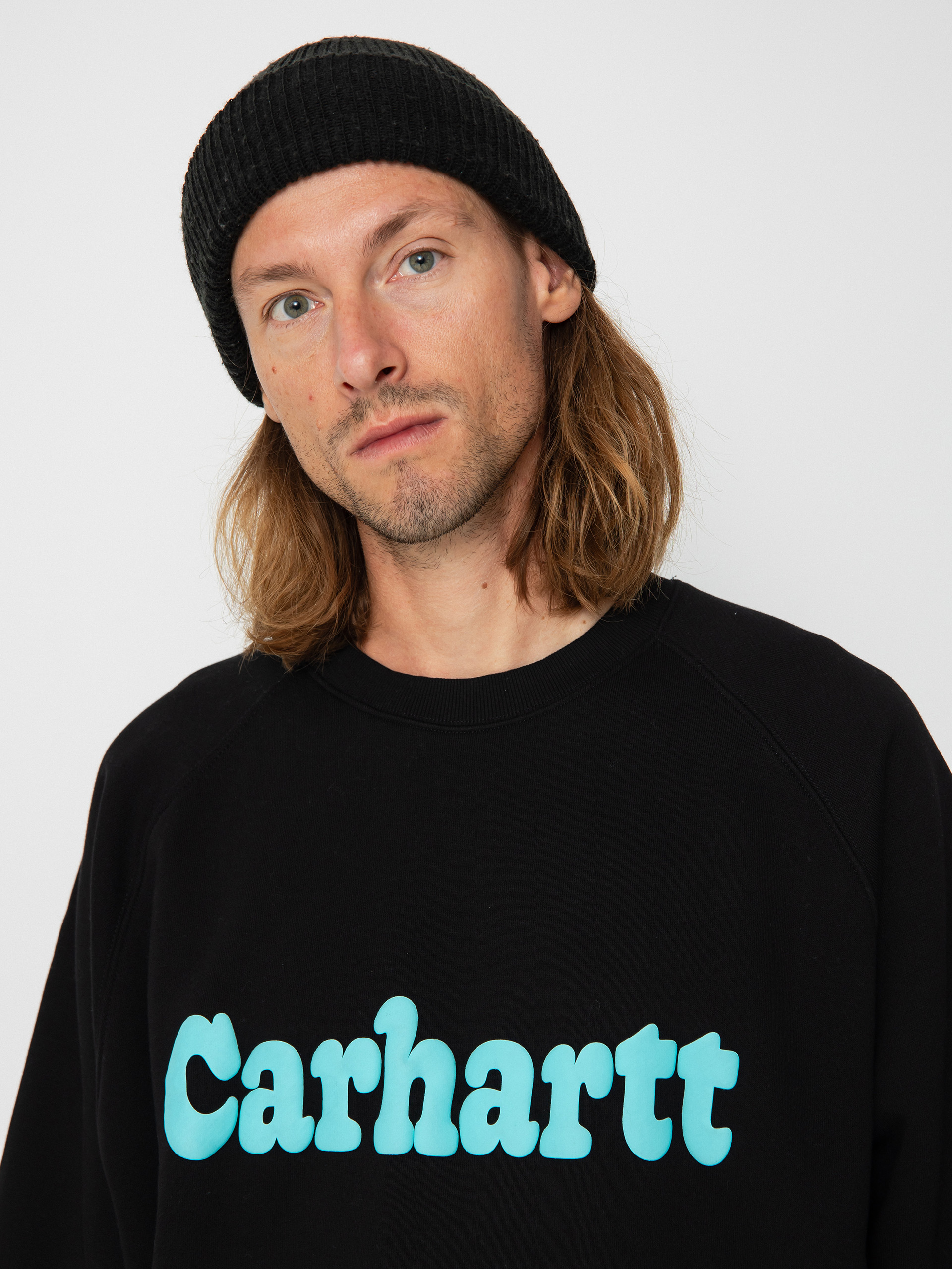 Bluza Carhartt WIP Bubbles (black/turquoise)