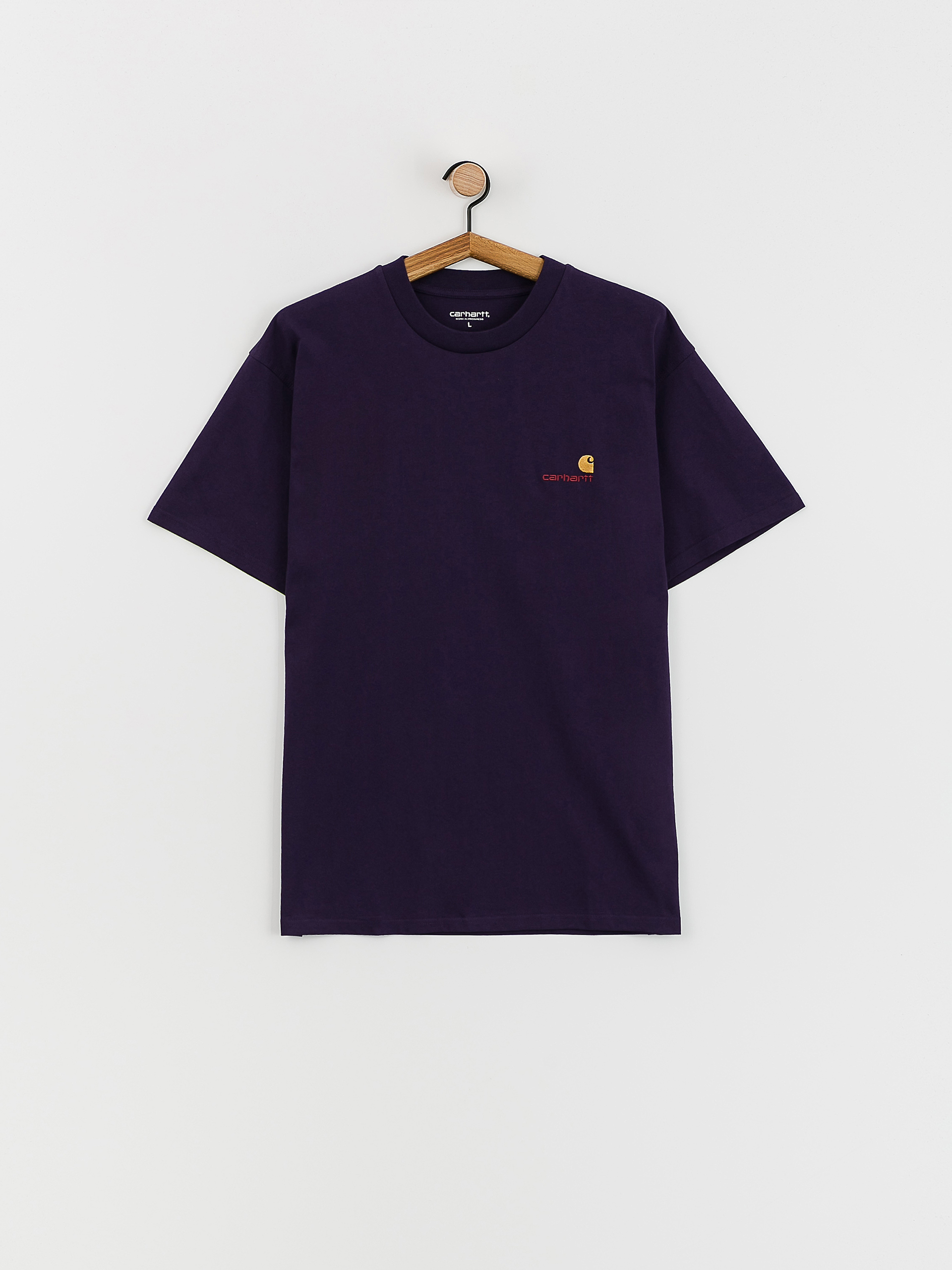 T-shirt Carhartt WIP American Script (cassis)