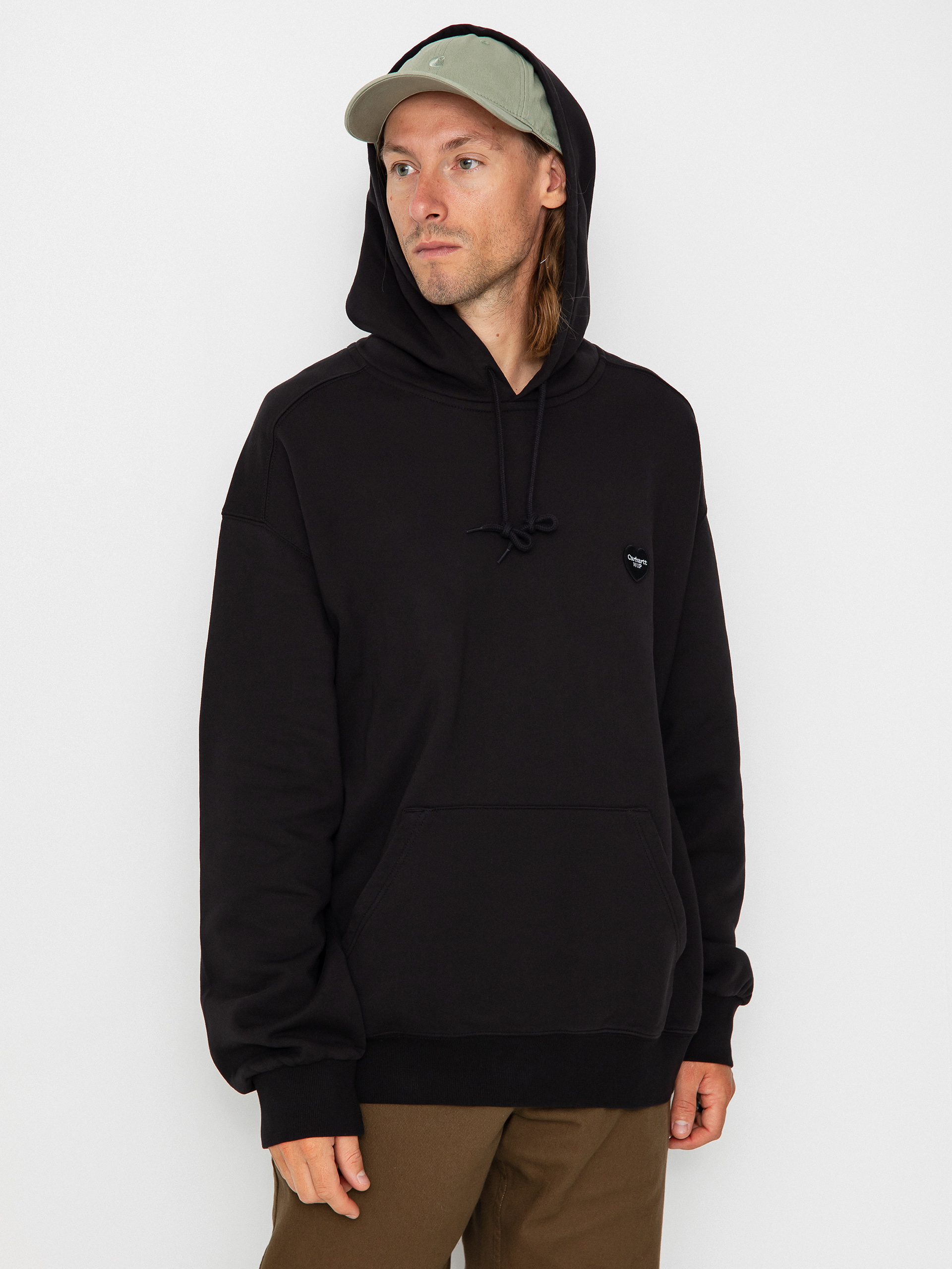 Bluza z kapturem Carhartt WIP Heart Patch HD (black)